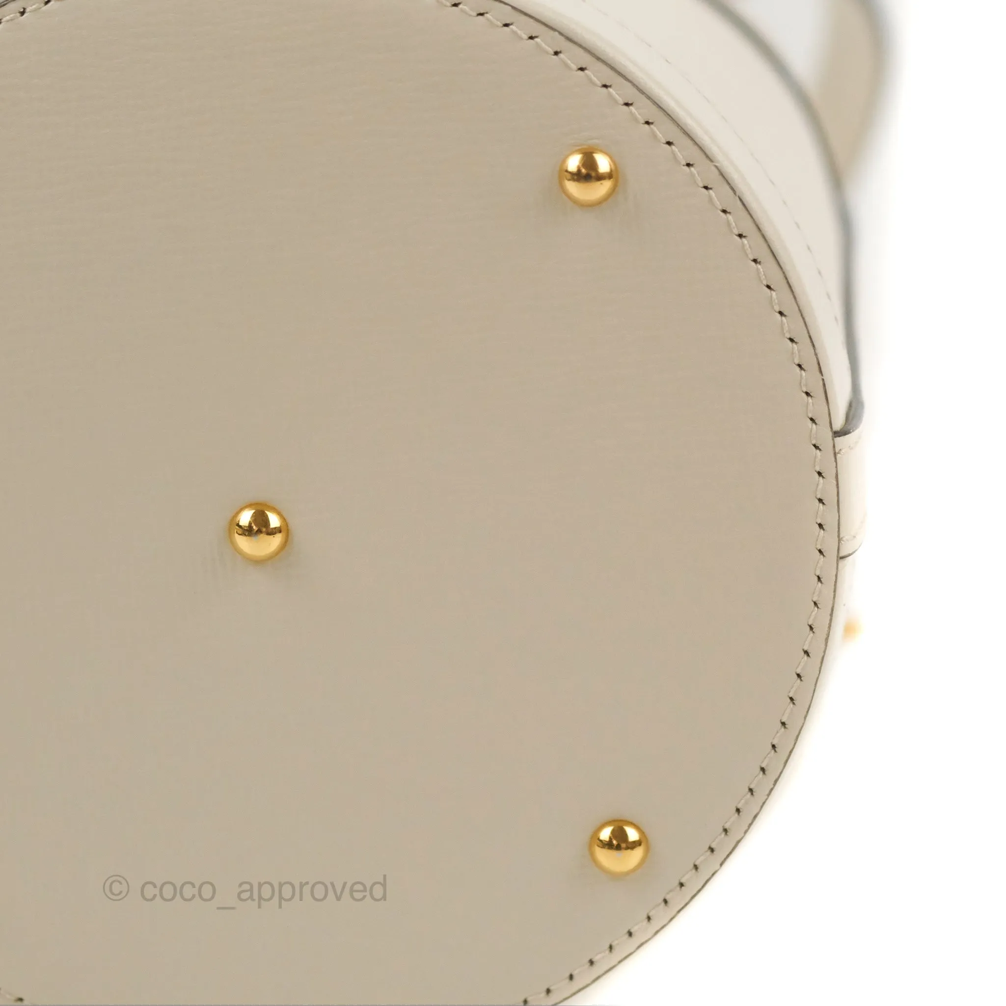 Gucci Horsebit 1955 Small Bucket Bag Cream