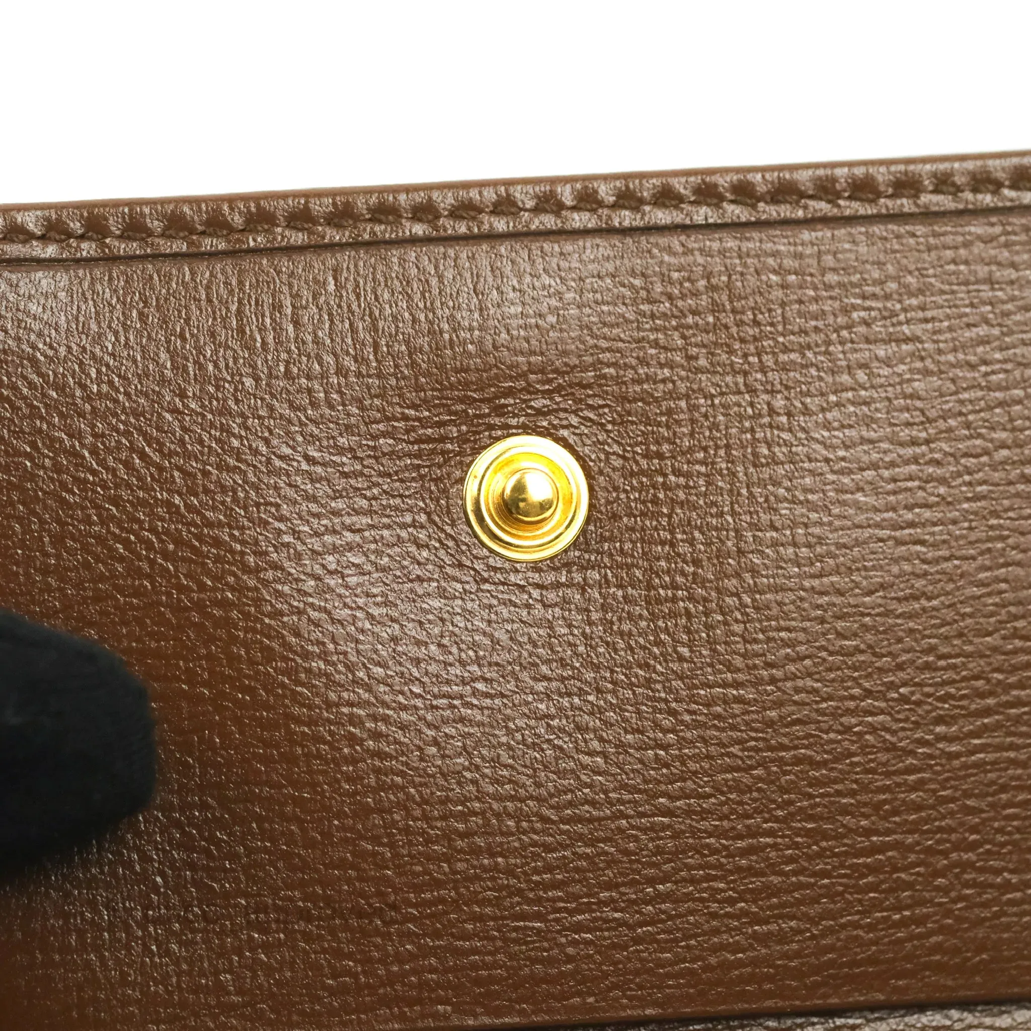 Gucci Horsebit 1955 Wallet GG Supreme Canvas Brown