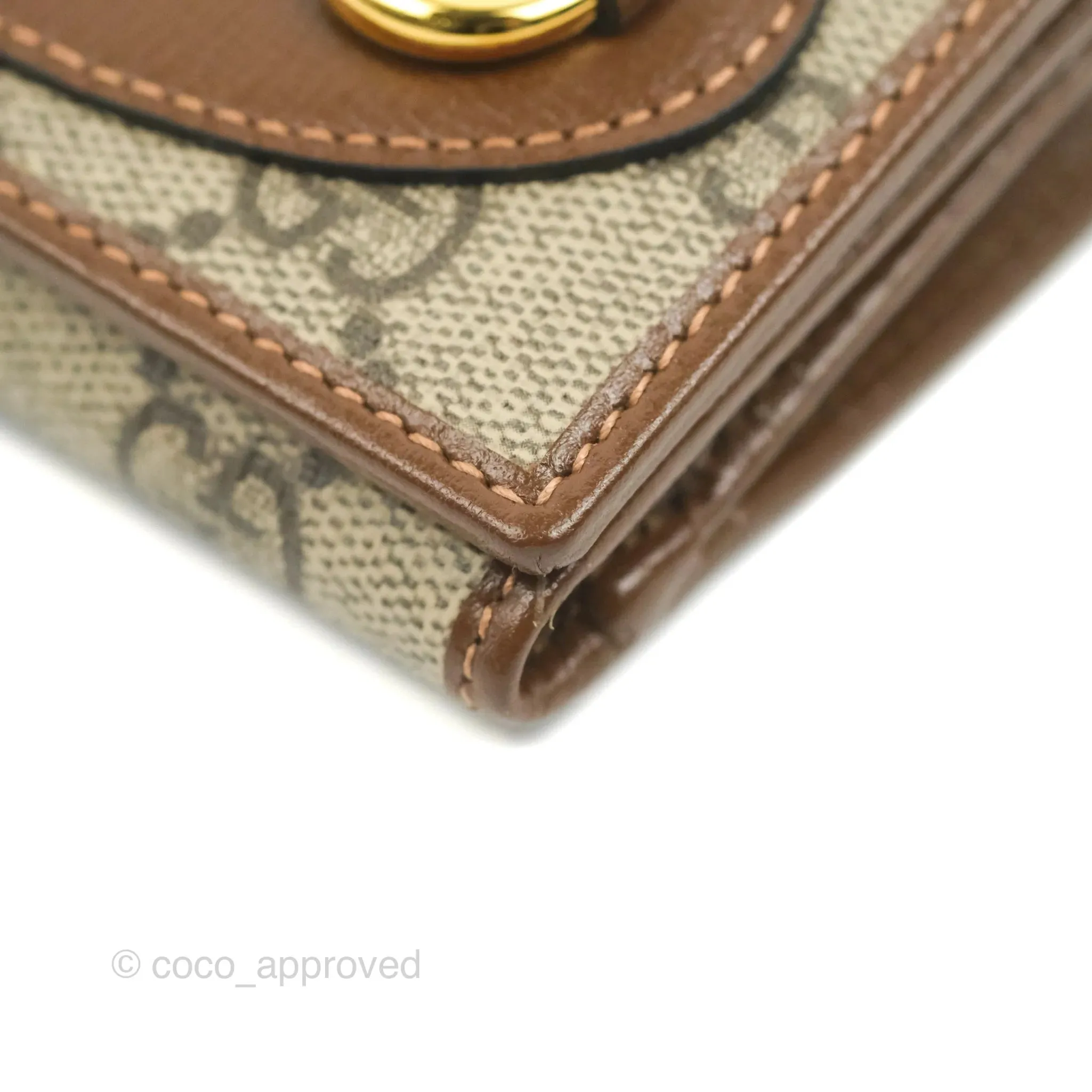Gucci Horsebit 1955 Wallet GG Supreme Canvas Brown