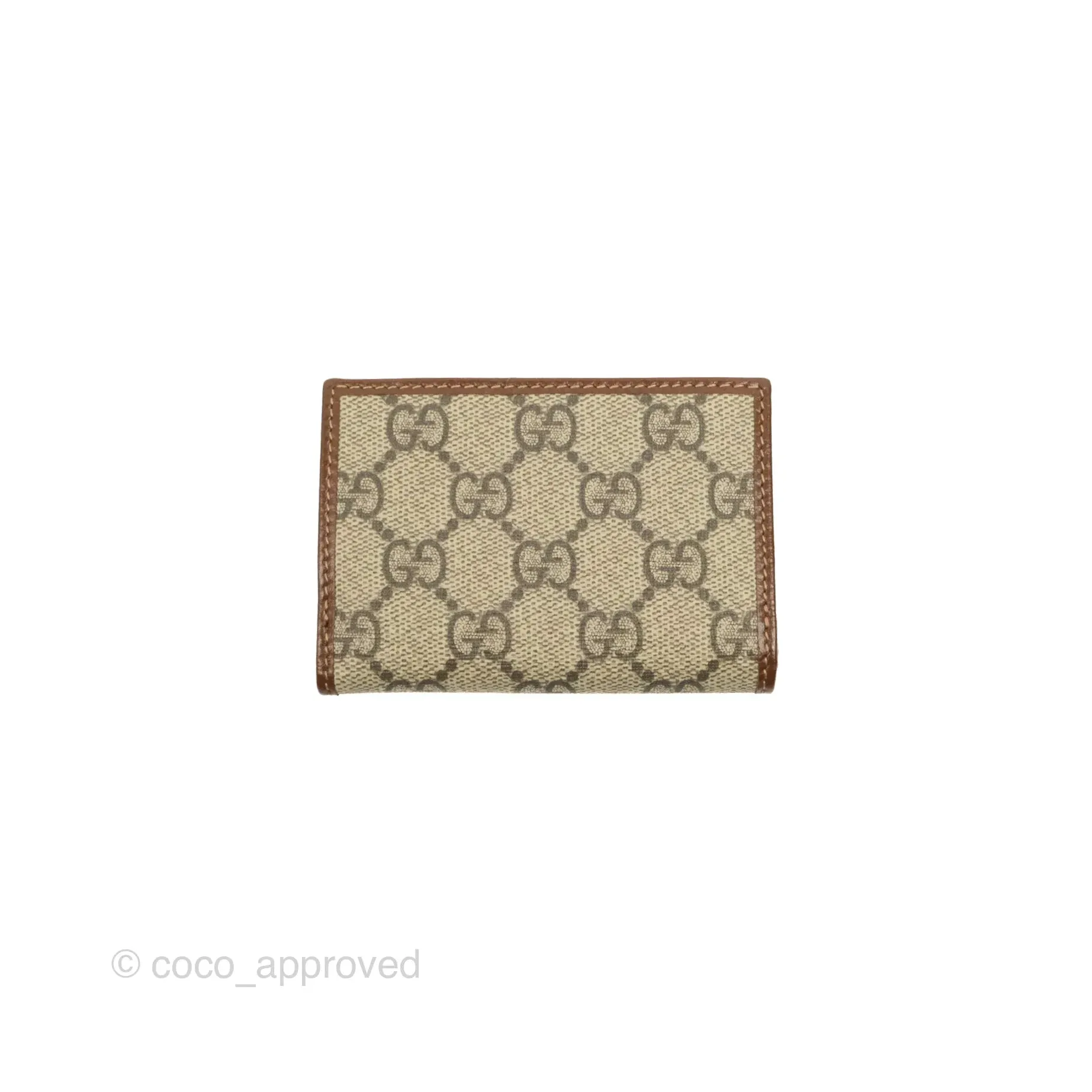 Gucci Horsebit 1955 Wallet GG Supreme Canvas Brown