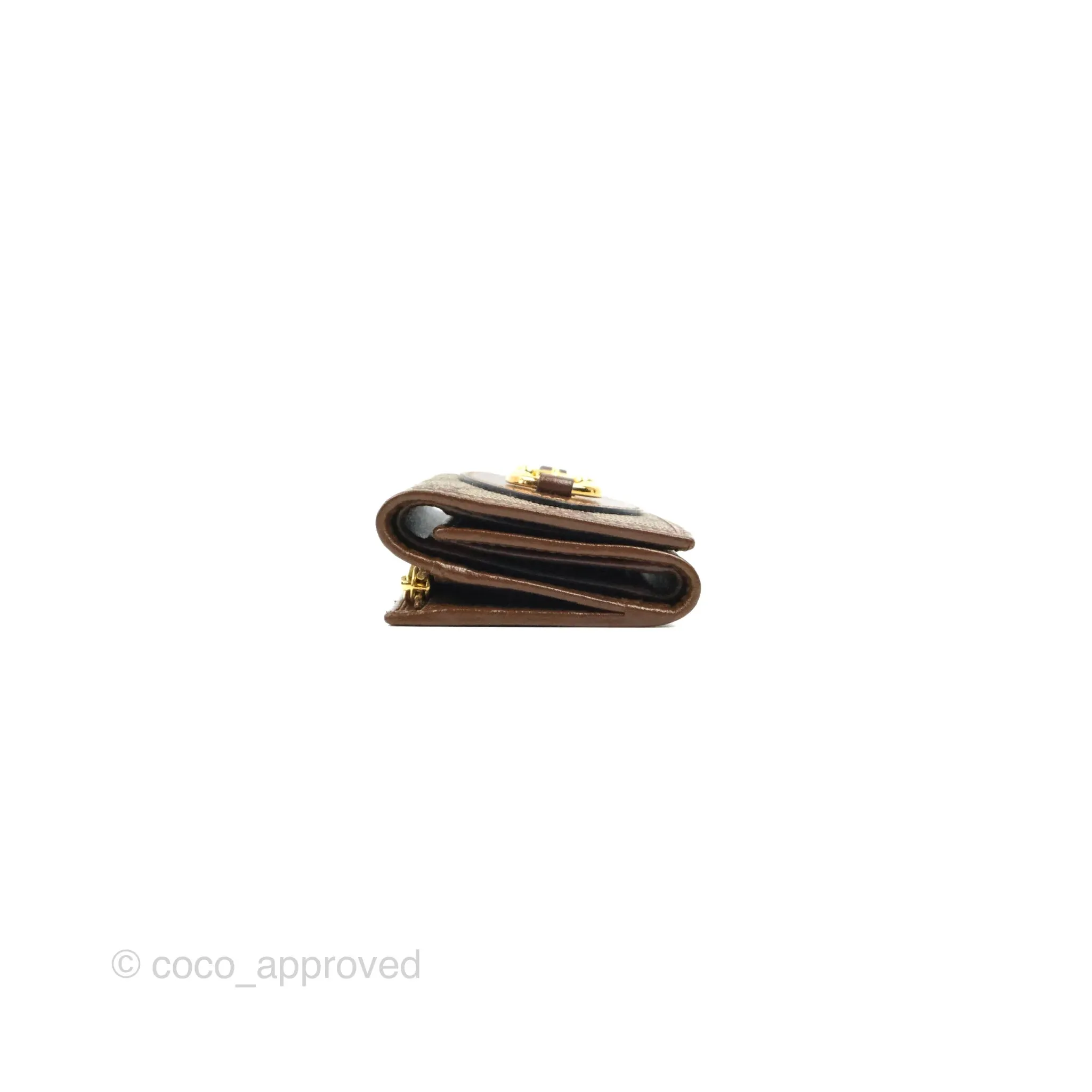 Gucci Horsebit 1955 Wallet GG Supreme Canvas Brown