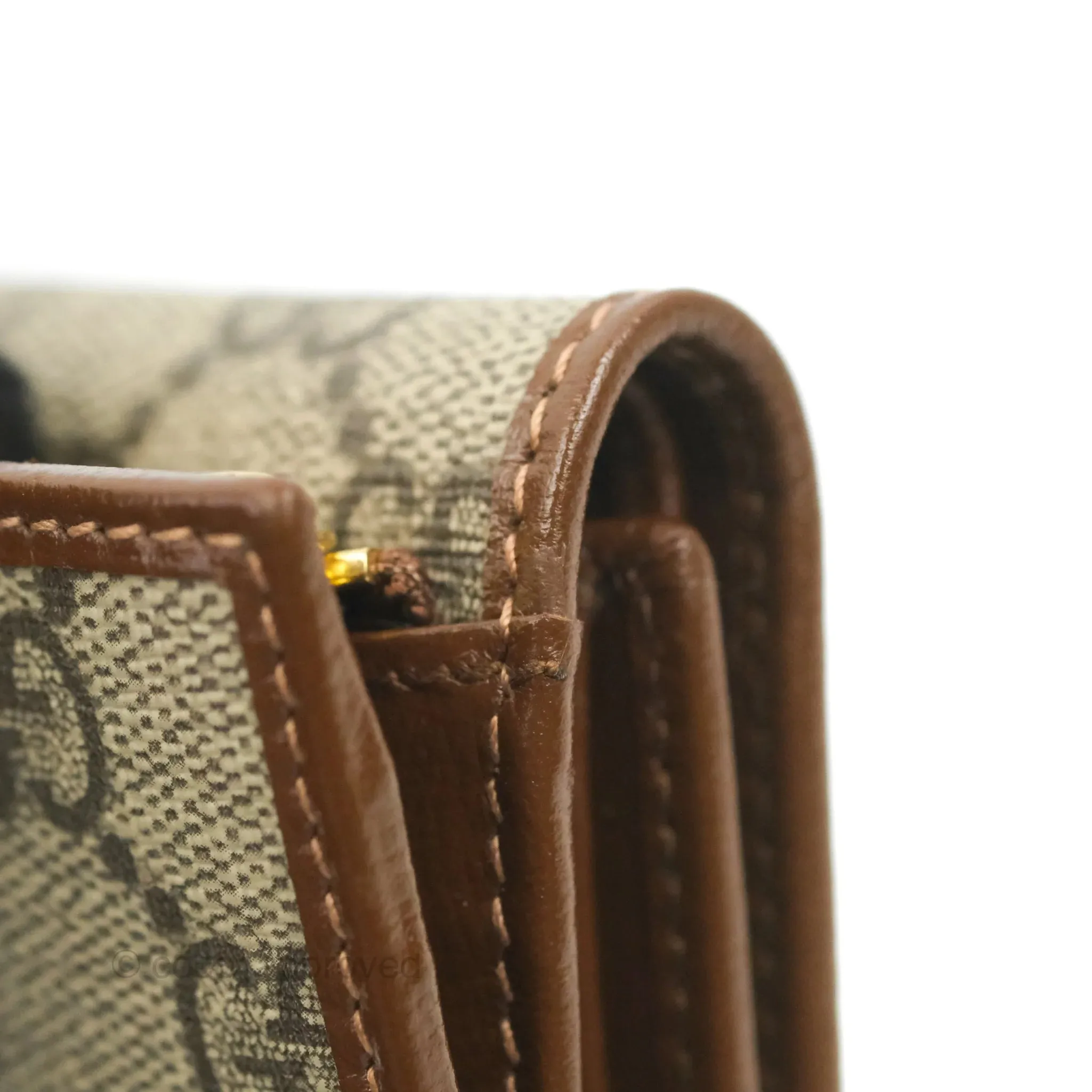 Gucci Horsebit 1955 Wallet GG Supreme Canvas Brown
