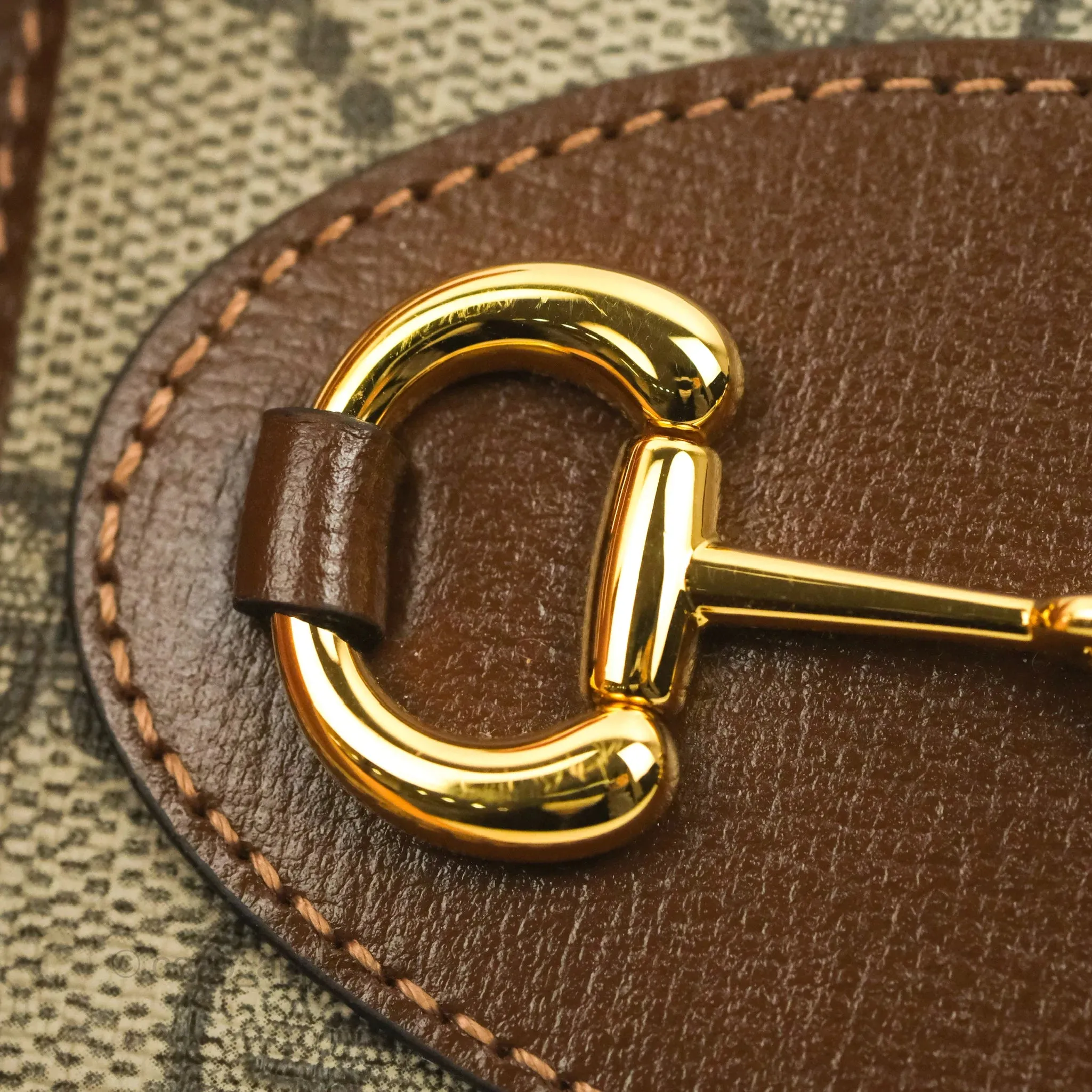 Gucci Horsebit 1955 Wallet GG Supreme Canvas Brown