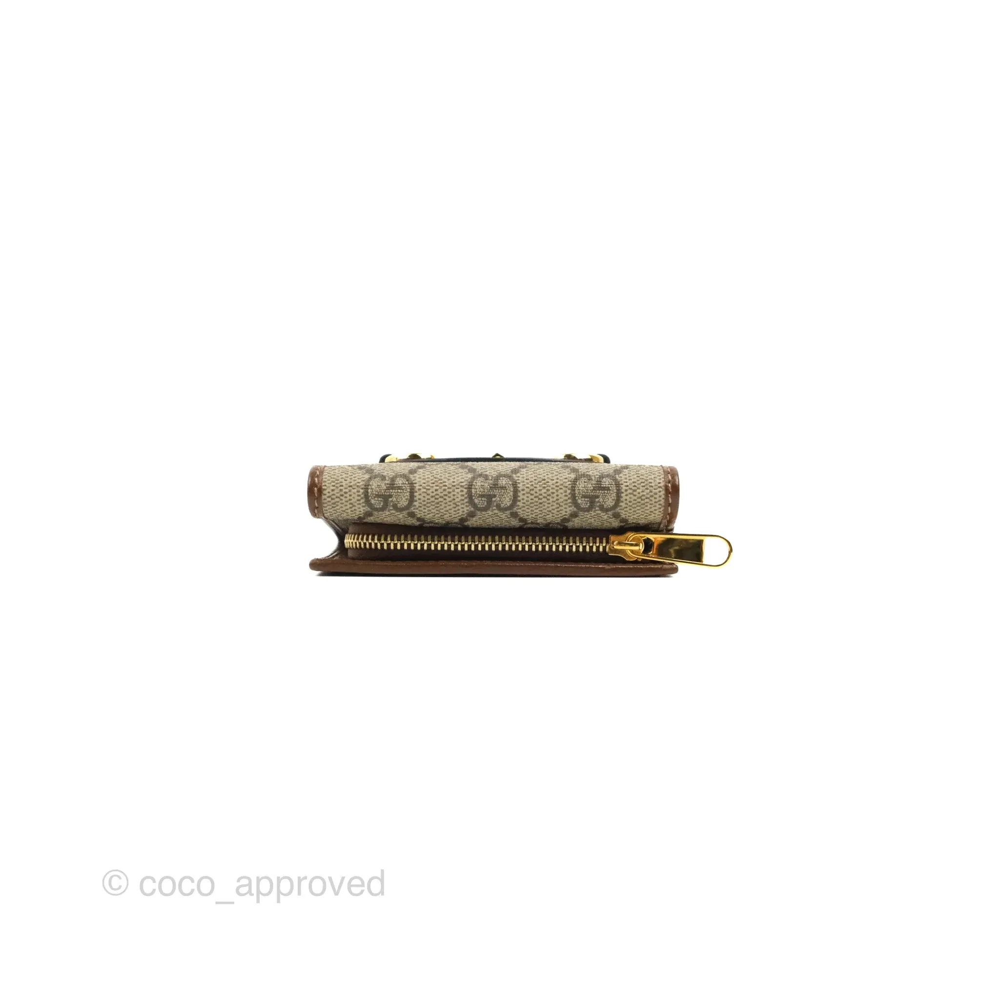 Gucci Horsebit 1955 Wallet GG Supreme Canvas Brown