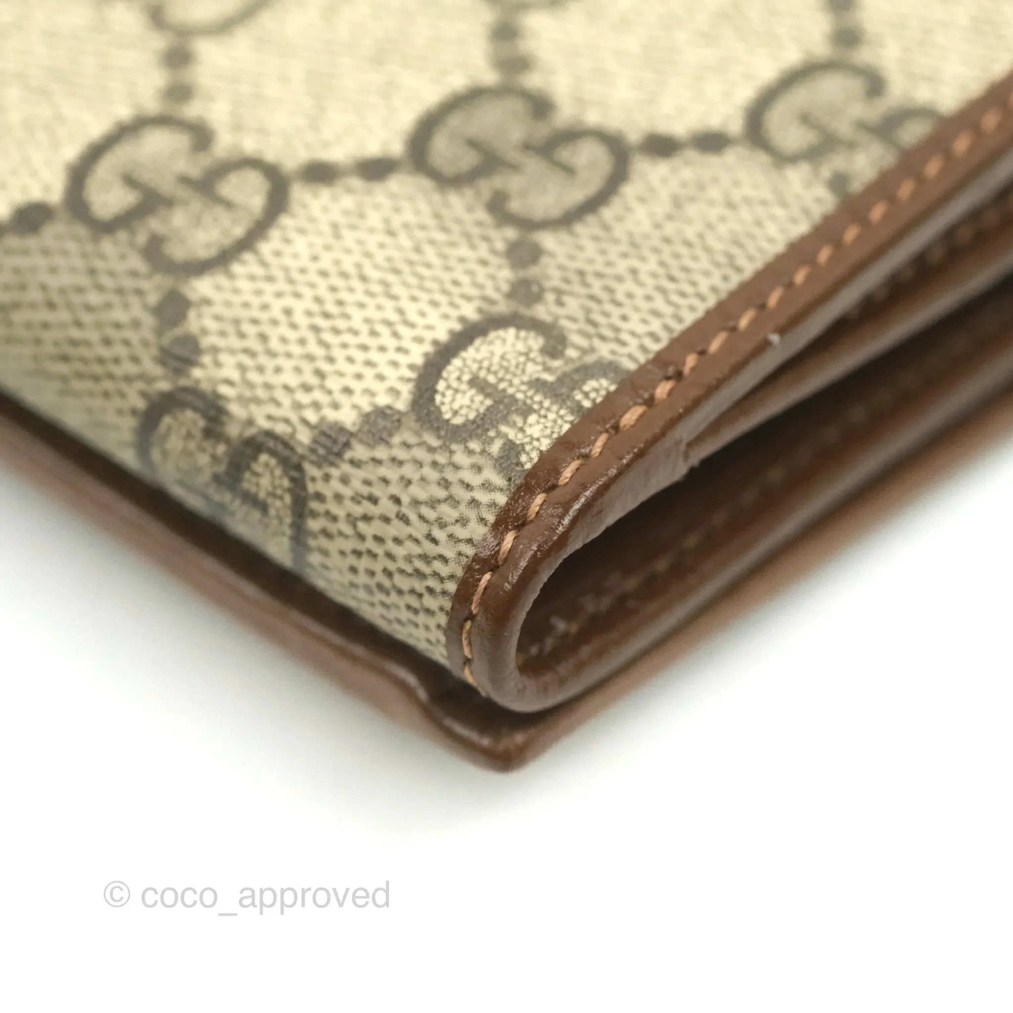 Gucci Horsebit 1955 Wallet GG Supreme Canvas Brown