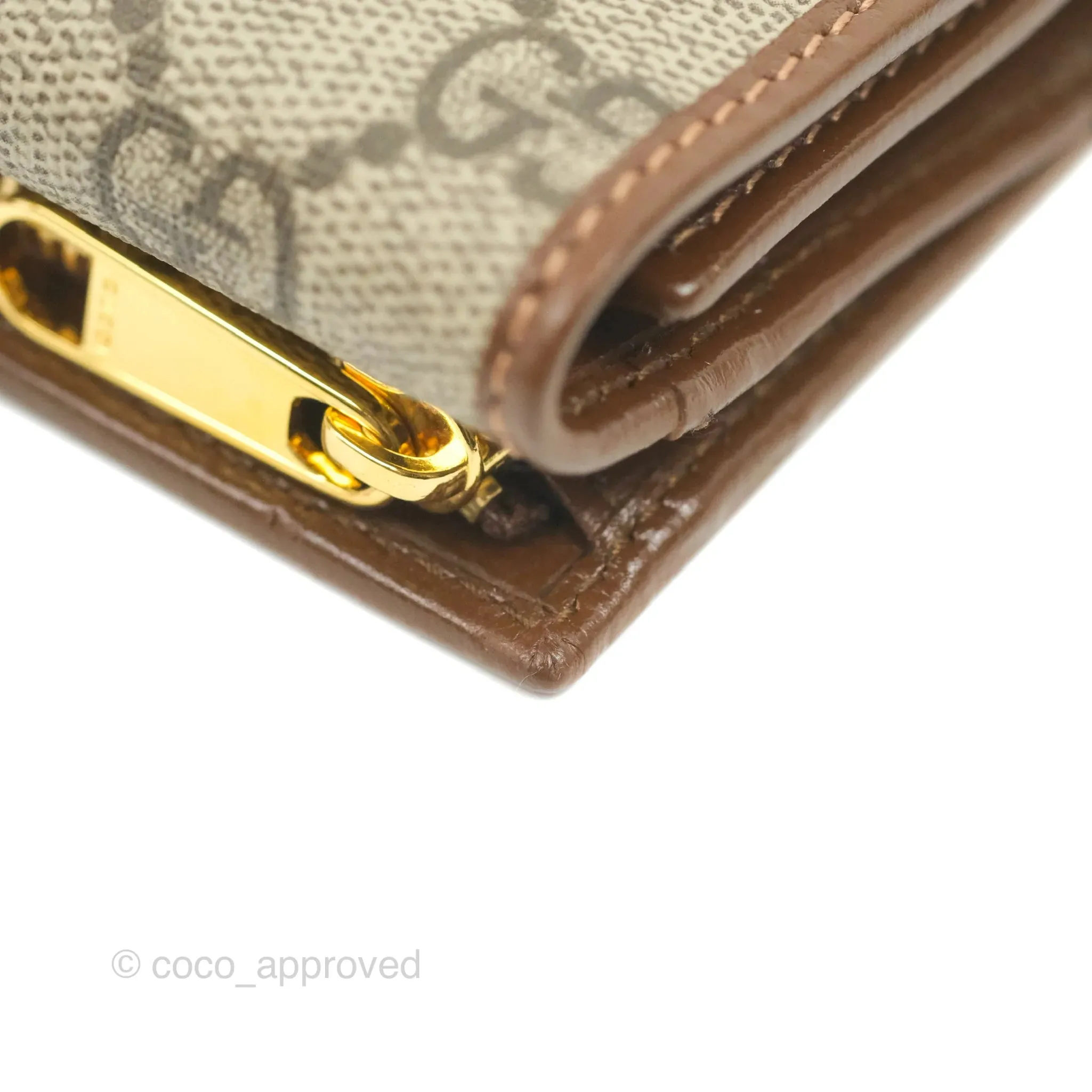 Gucci Horsebit 1955 Wallet GG Supreme Canvas Brown