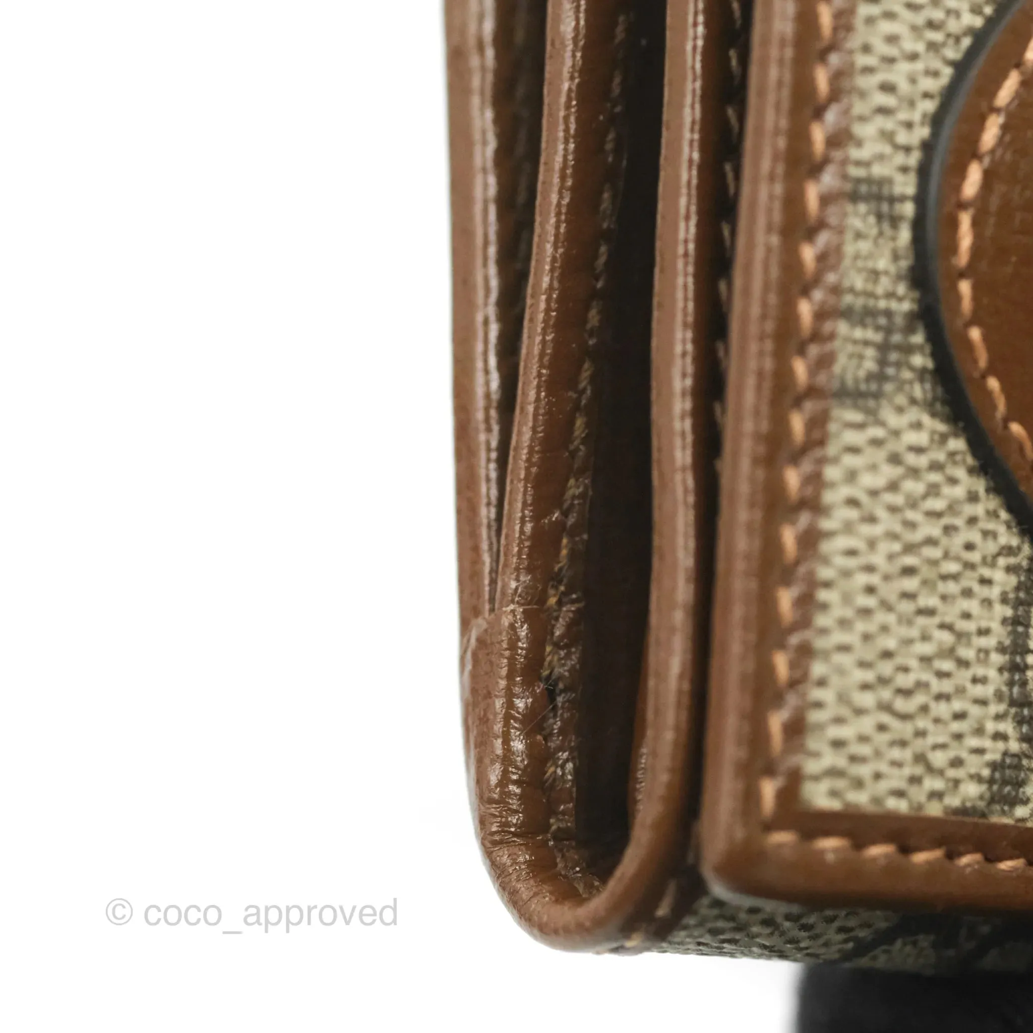 Gucci Horsebit 1955 Wallet GG Supreme Canvas Brown
