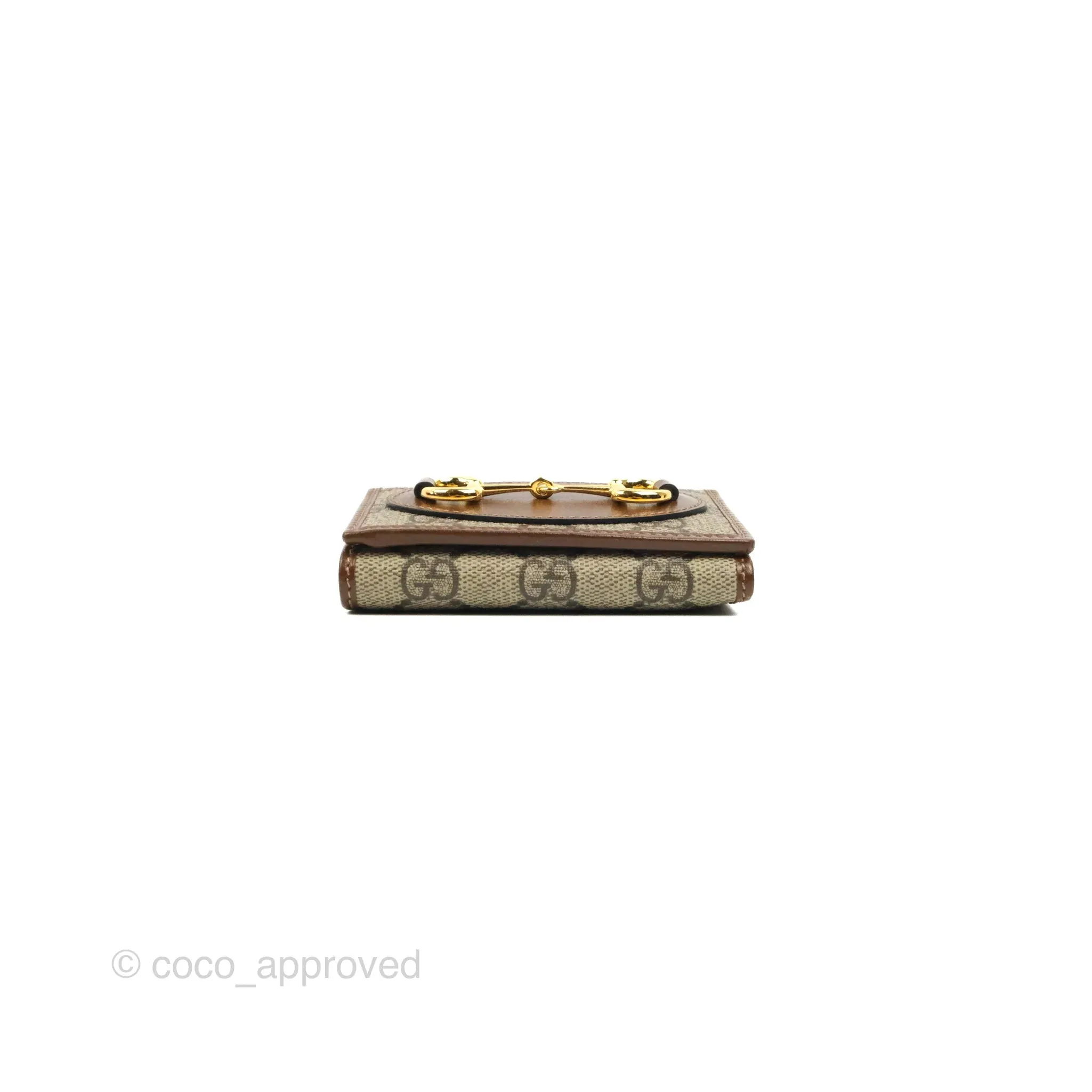 Gucci Horsebit 1955 Wallet GG Supreme Canvas Brown