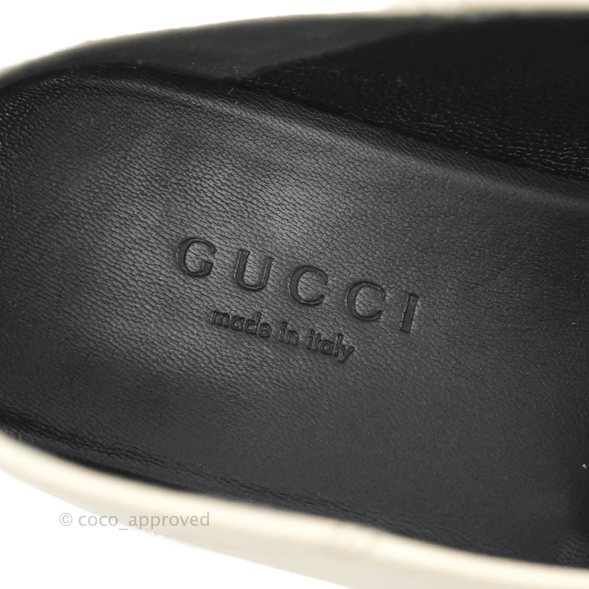 Gucci Horsebit Loafer White Leather Size 36
