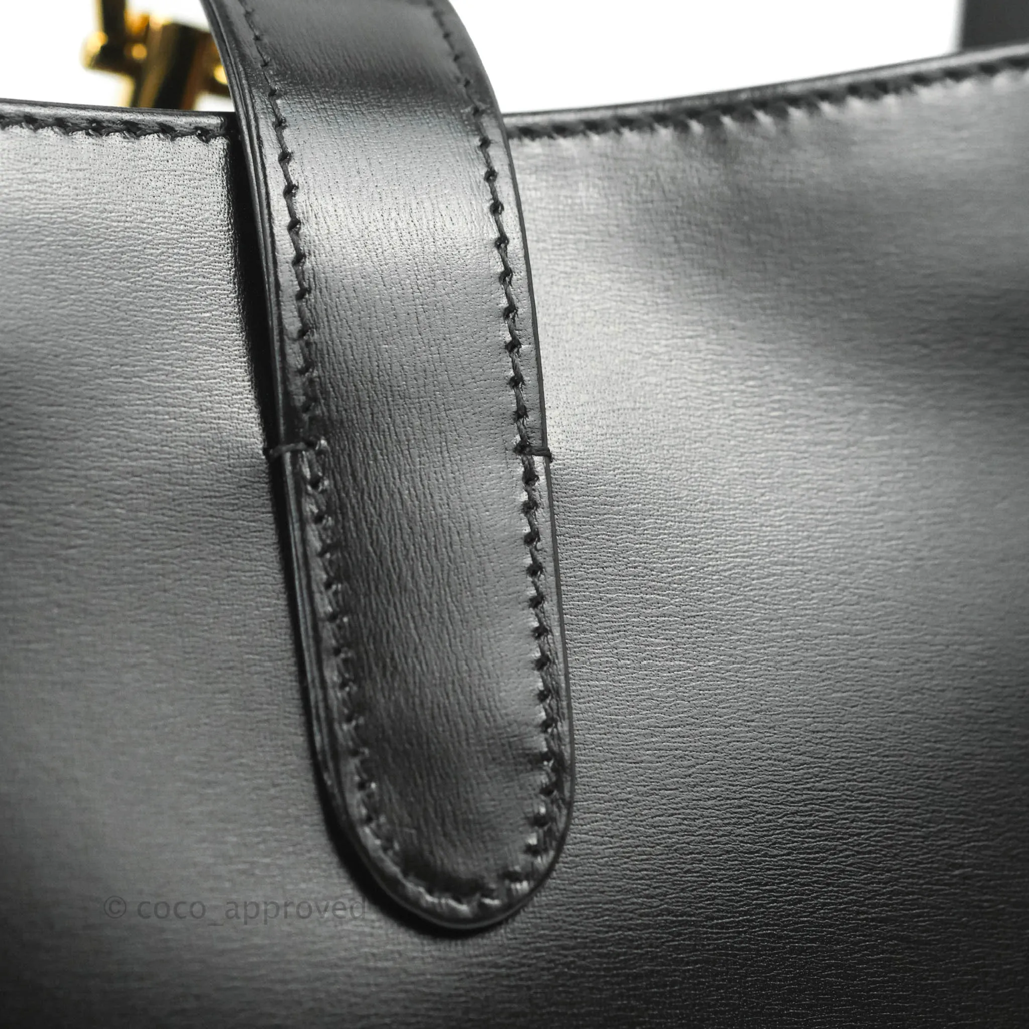 Gucci Jackie 1961 Black Small Shoulder Bag Gold Hardware
