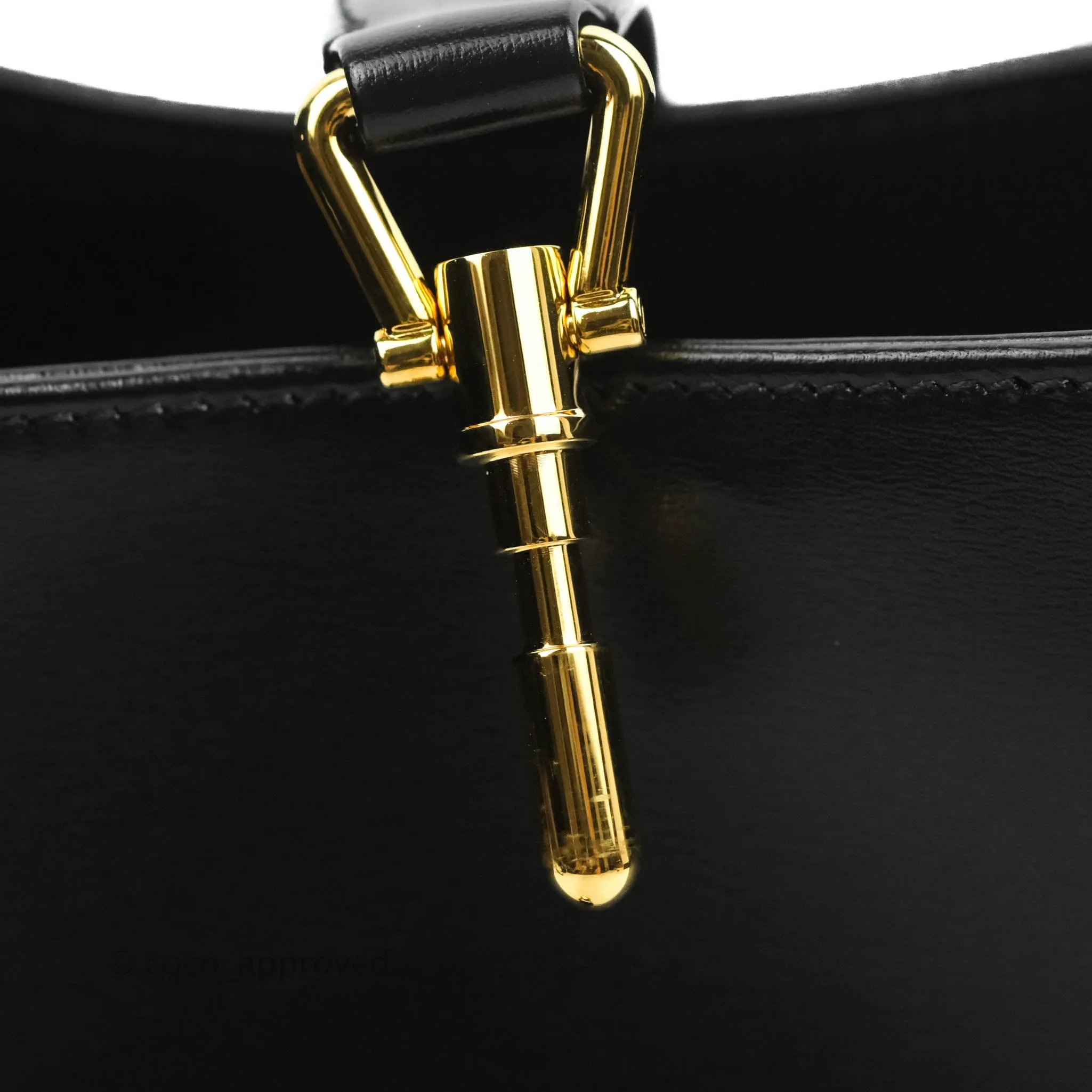 Gucci Jackie 1961 Black Small Shoulder Bag Gold Hardware
