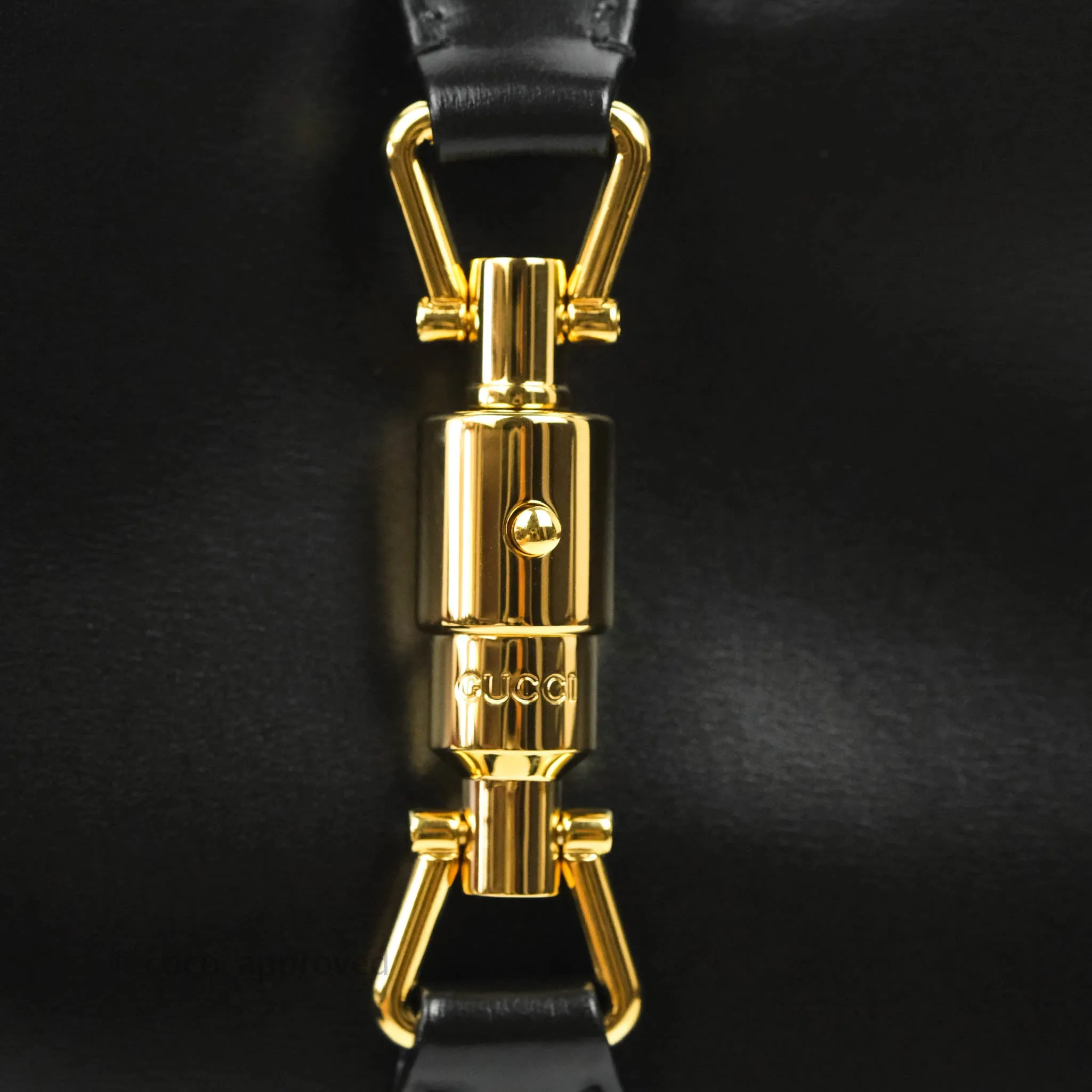 Gucci Jackie 1961 Black Small Shoulder Bag Gold Hardware