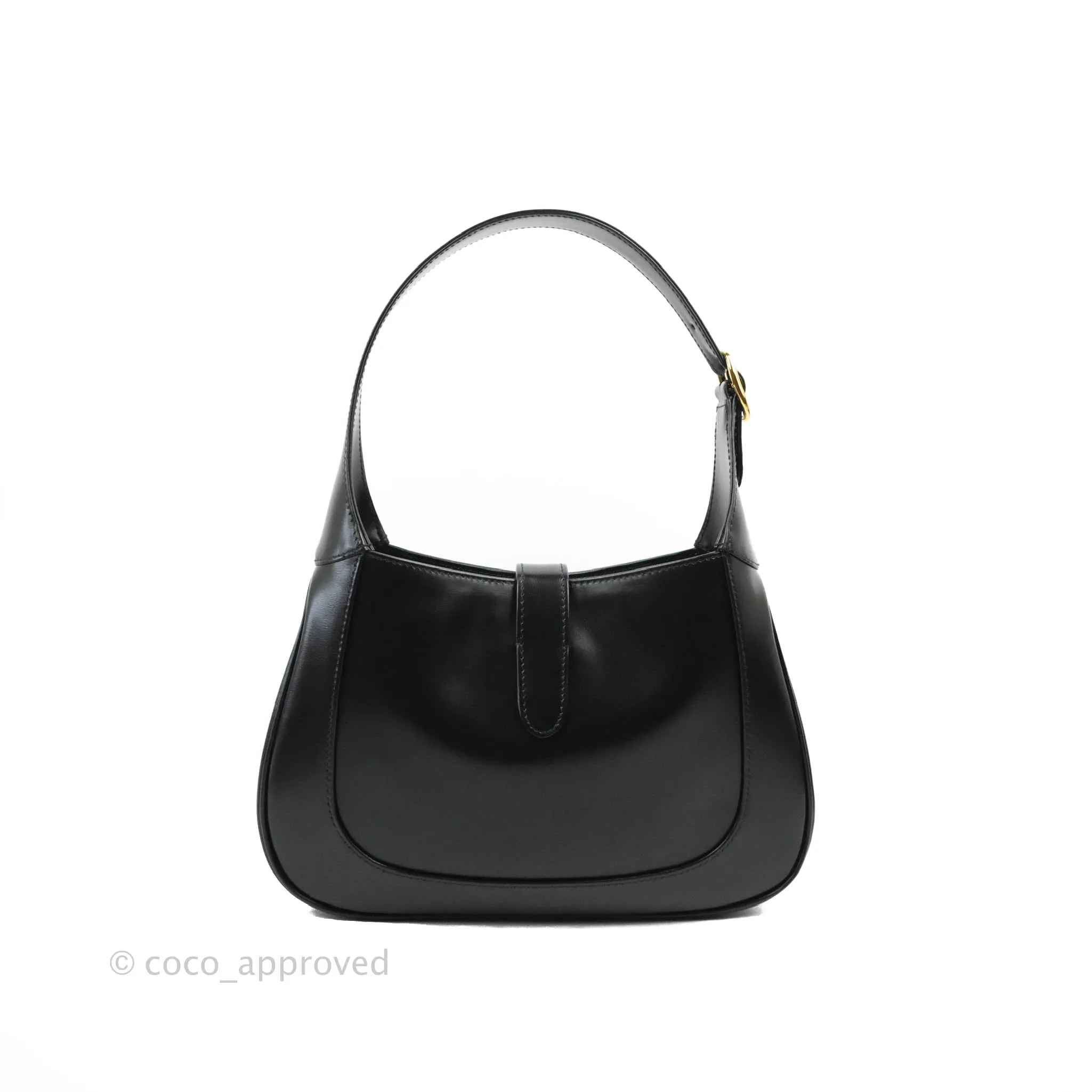 Gucci Jackie 1961 Black Small Shoulder Bag Gold Hardware