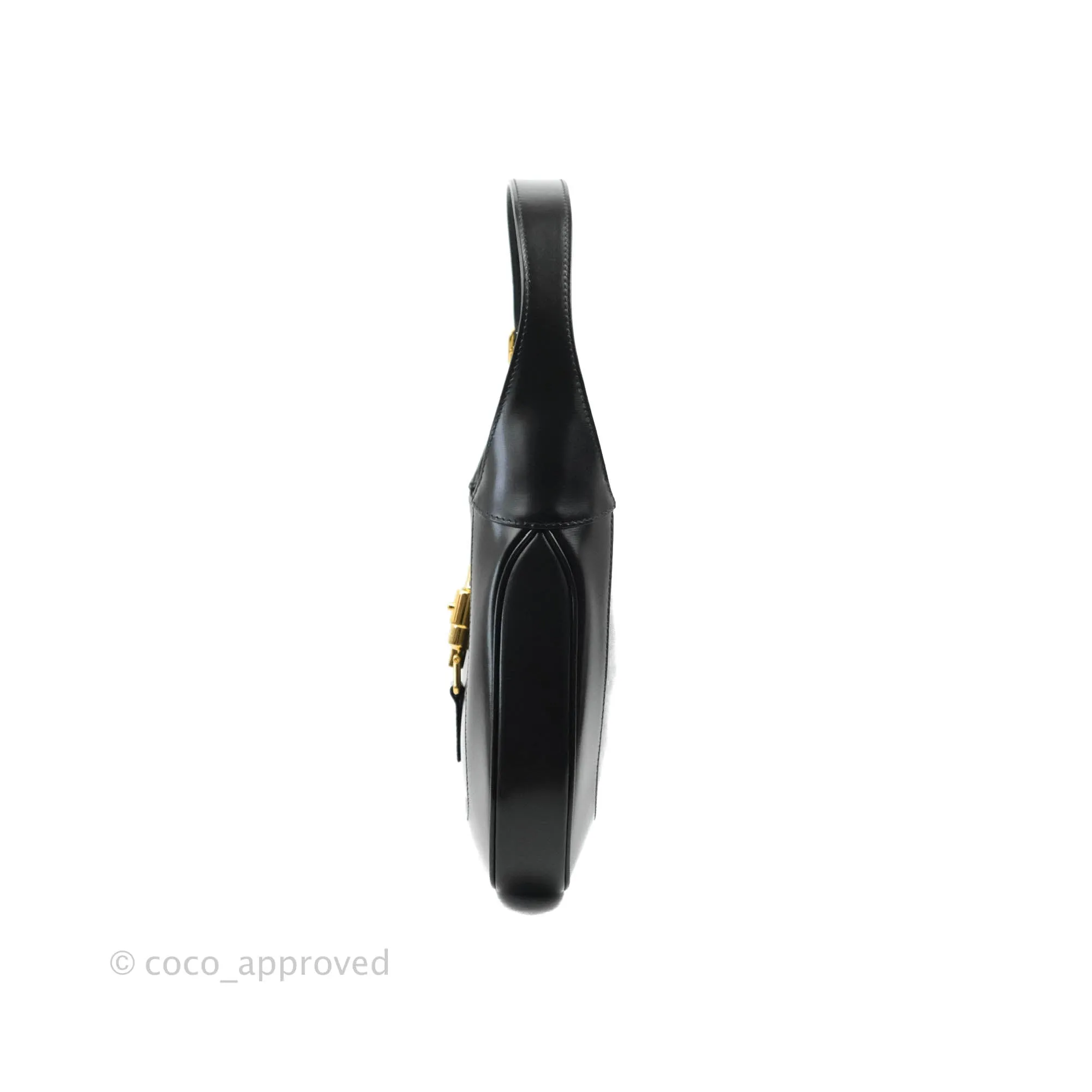 Gucci Jackie 1961 Black Small Shoulder Bag Gold Hardware