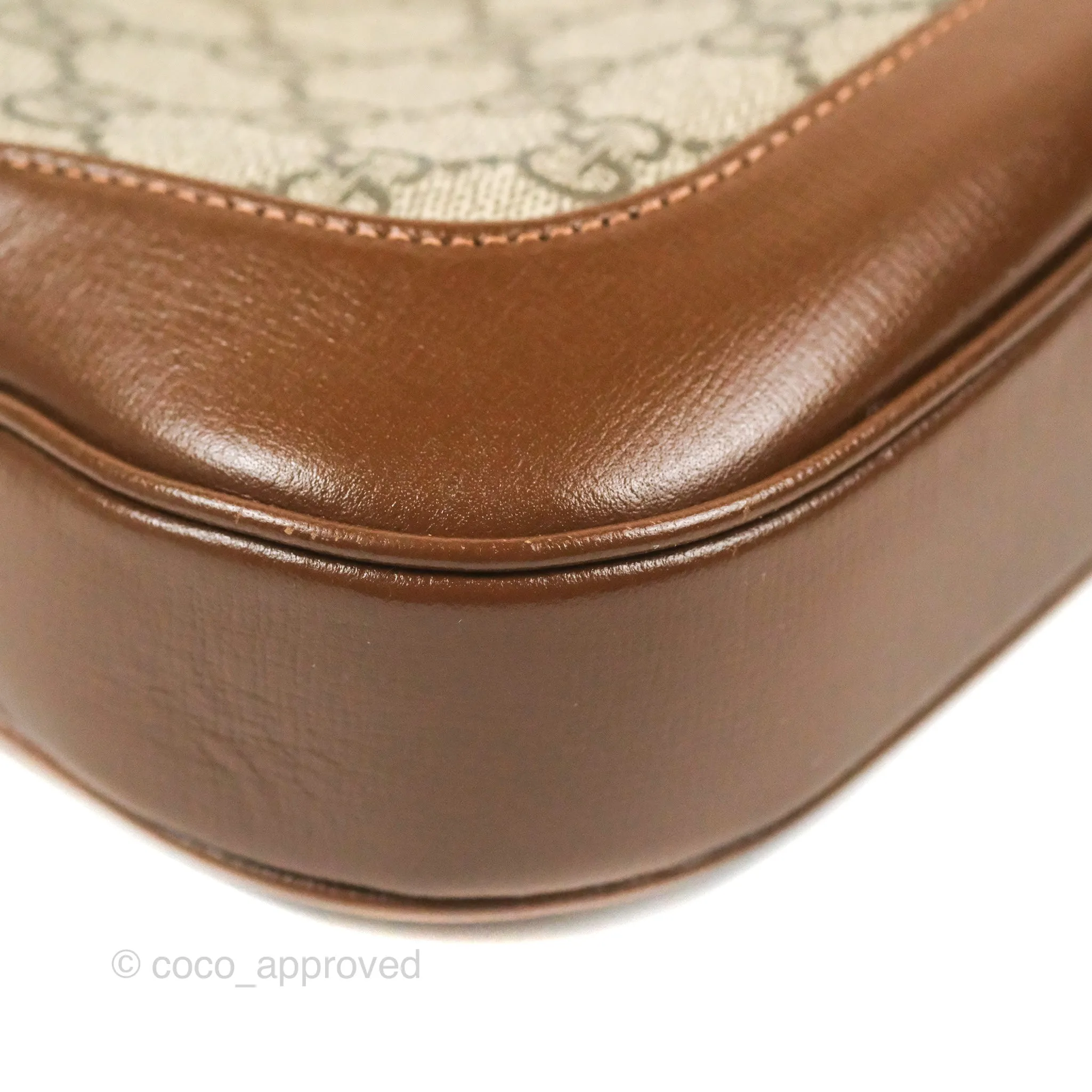 Gucci Jackie 1961 Small Shoulder Bag Beige/Ebony GG Supreme Canvas