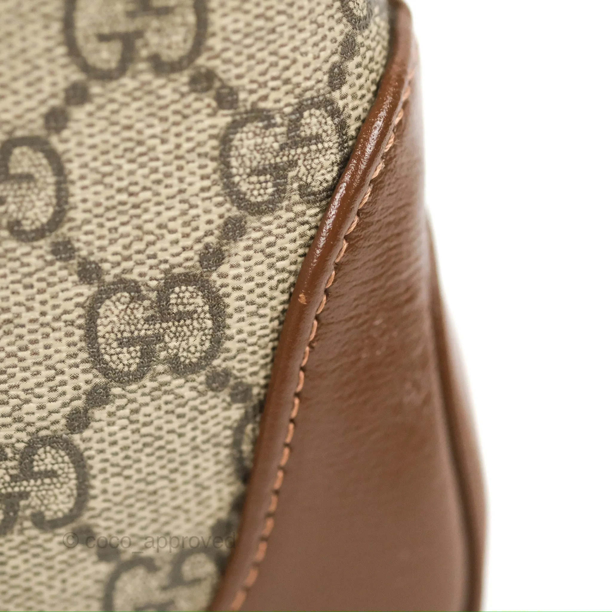 Gucci Jackie 1961 Small Shoulder Bag Beige/Ebony GG Supreme Canvas