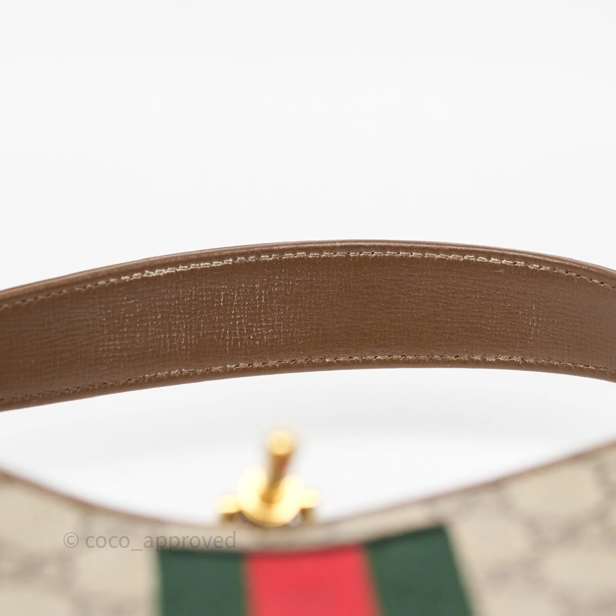 Gucci Jackie 1961 Small Shoulder Bag Beige/Ebony GG Supreme Canvas