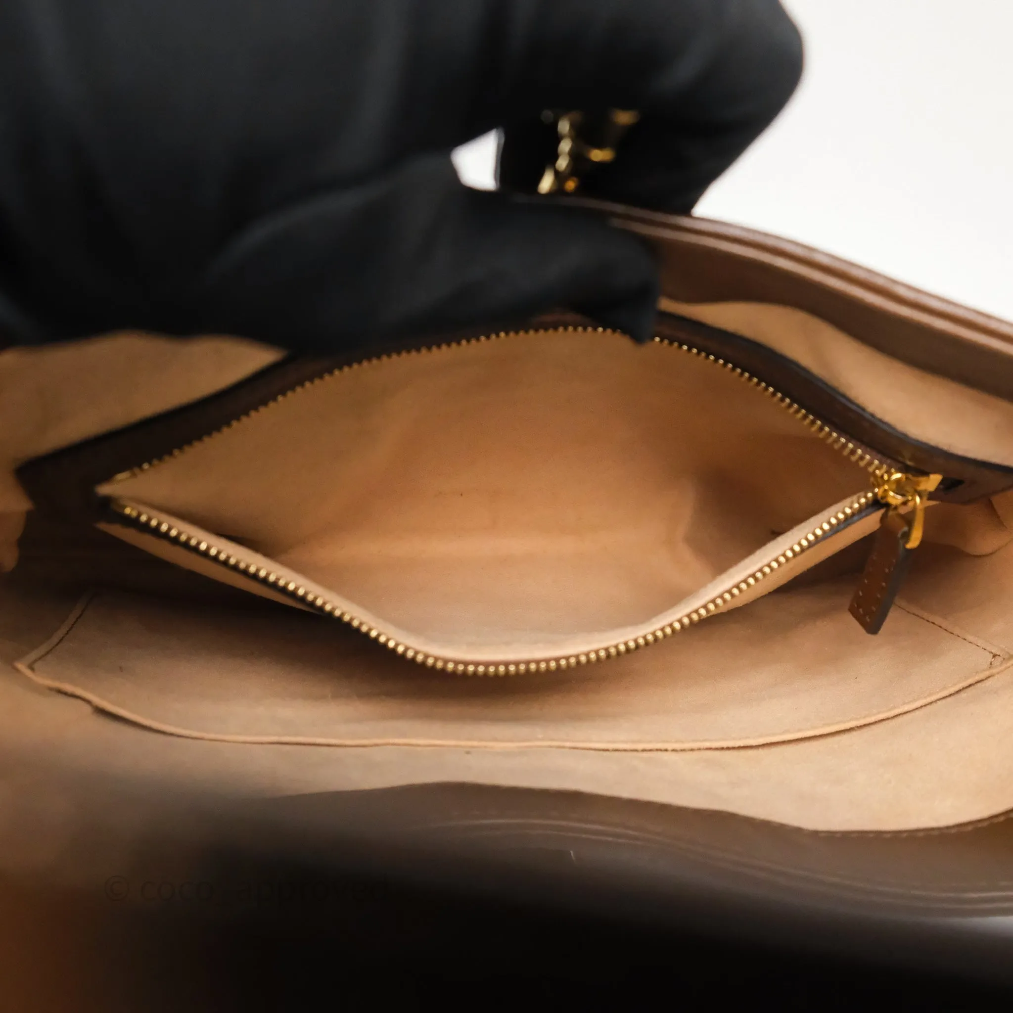 Gucci Jackie 1961 Small Shoulder Bag Beige/Ebony GG Supreme Canvas