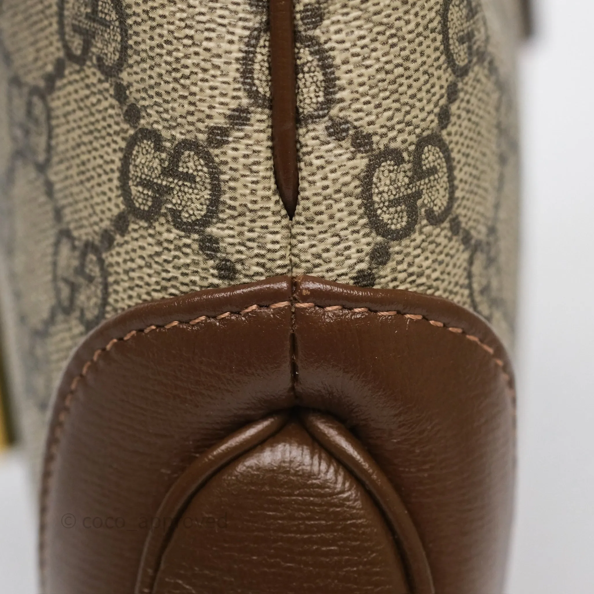 Gucci Jackie 1961 Small Shoulder Bag Beige/Ebony GG Supreme Canvas