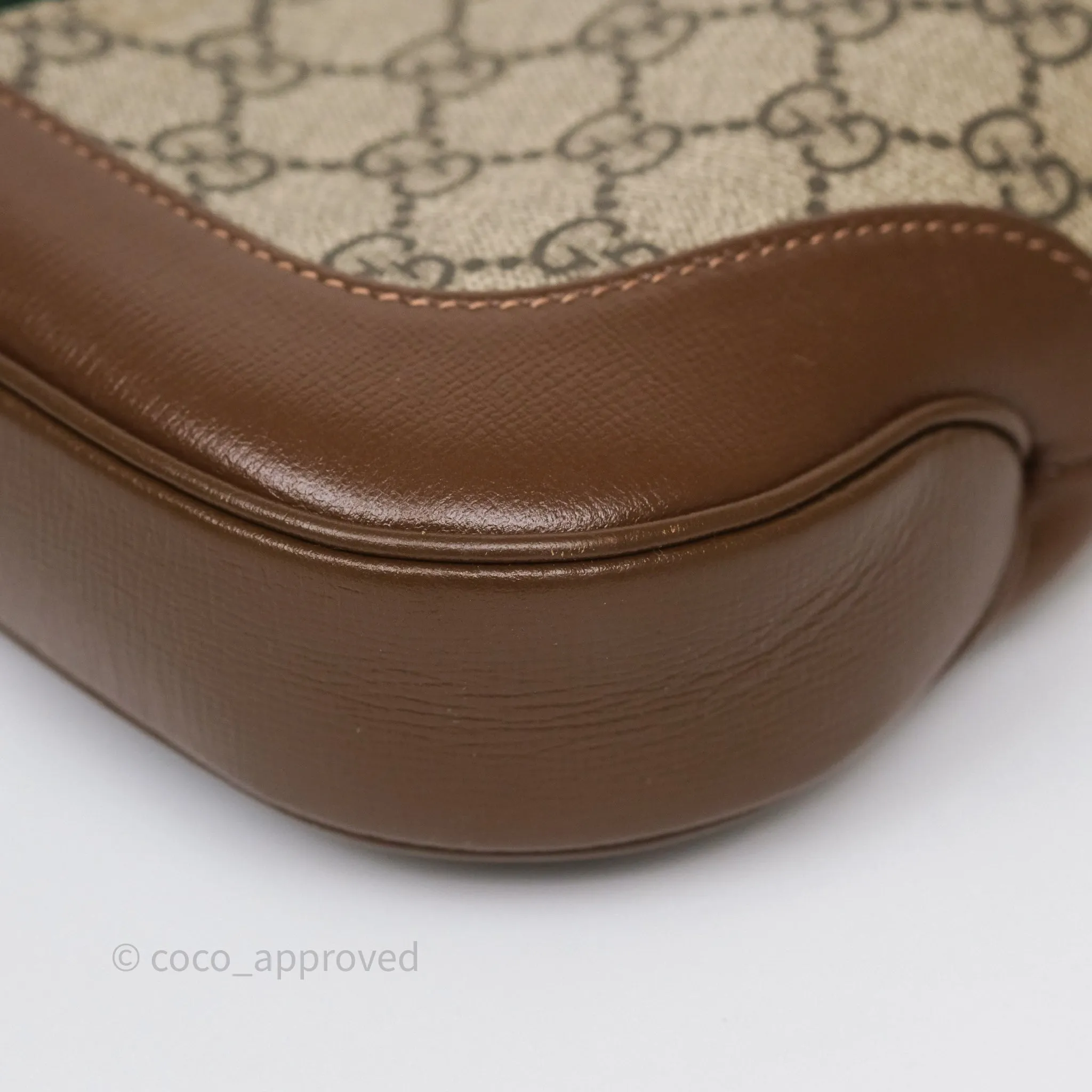 Gucci Jackie 1961 Small Shoulder Bag Beige/Ebony GG Supreme Canvas