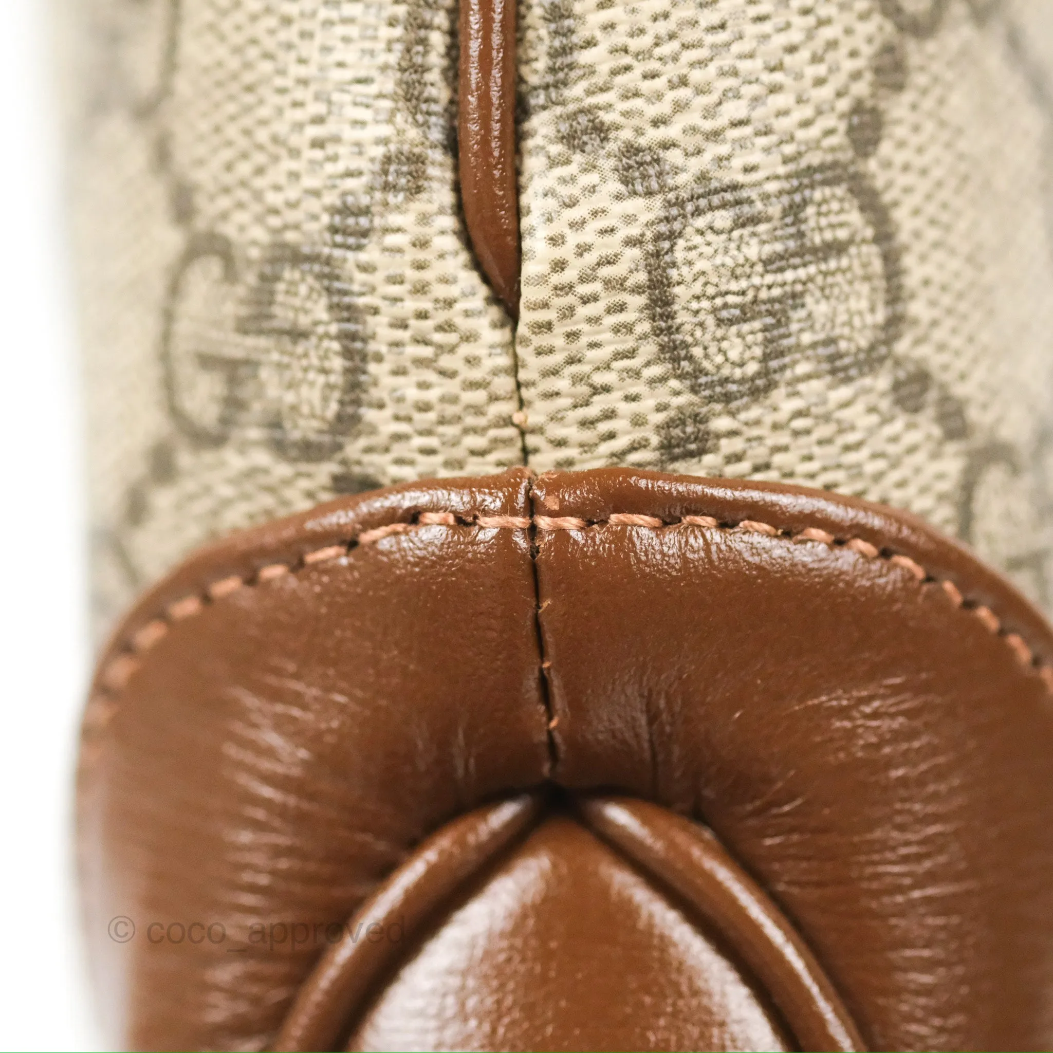 Gucci Jackie 1961 Small Shoulder Bag Beige/Ebony GG Supreme Canvas