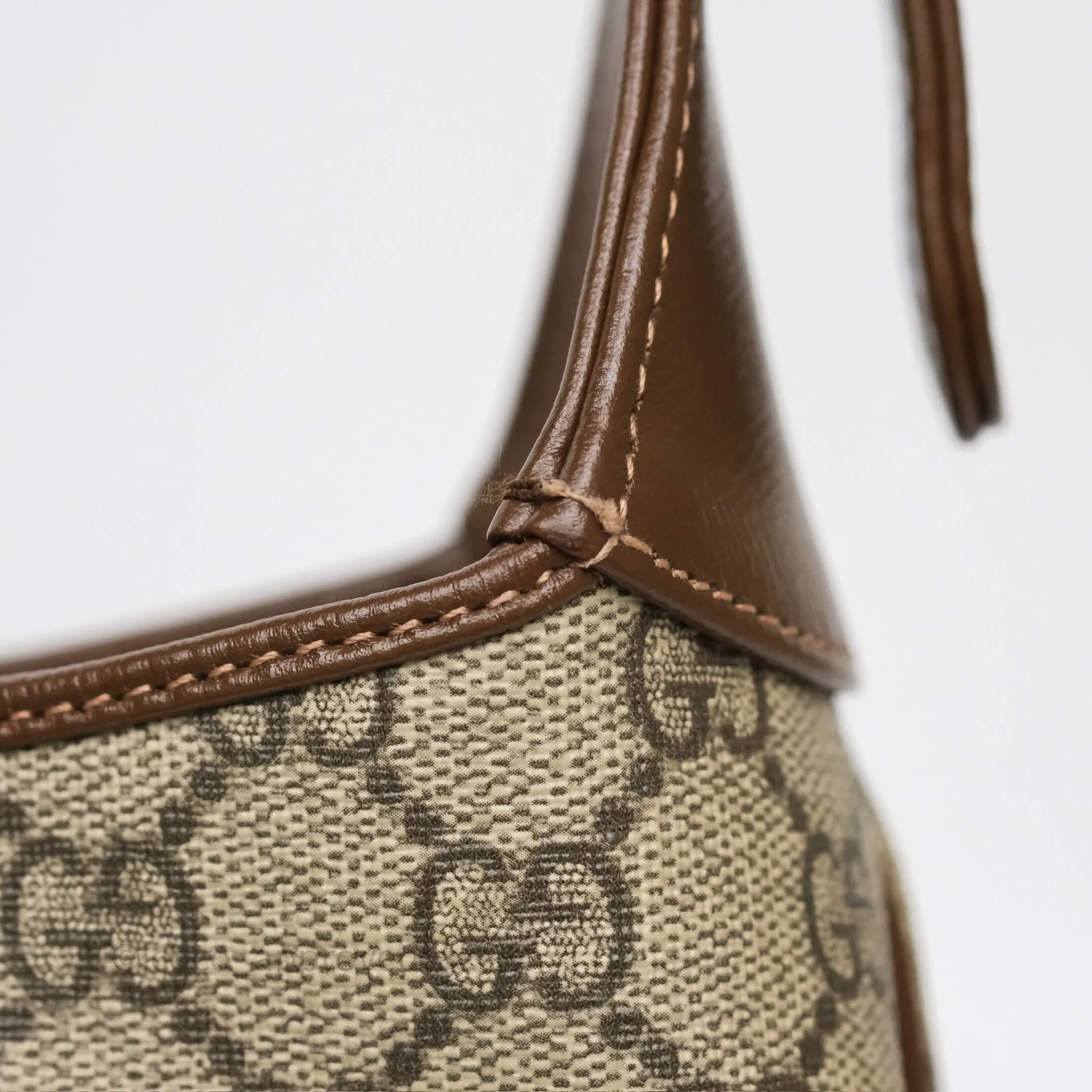 Gucci Jackie 1961 Small Shoulder Bag Beige/Ebony GG Supreme Canvas