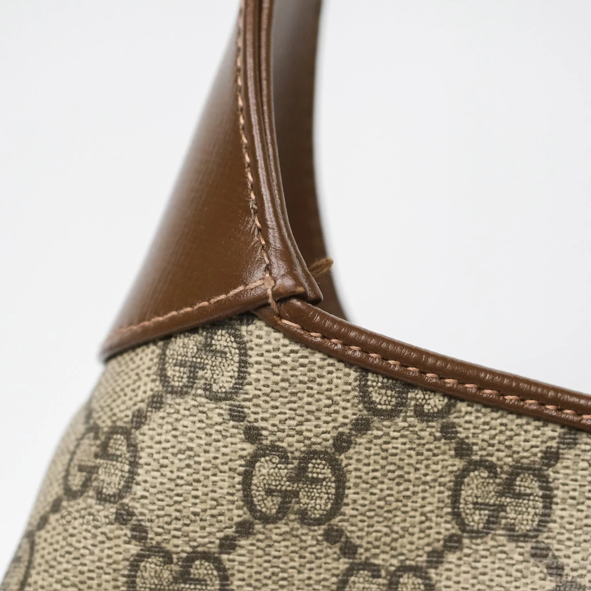 Gucci Jackie 1961 Small Shoulder Bag Beige/Ebony GG Supreme Canvas