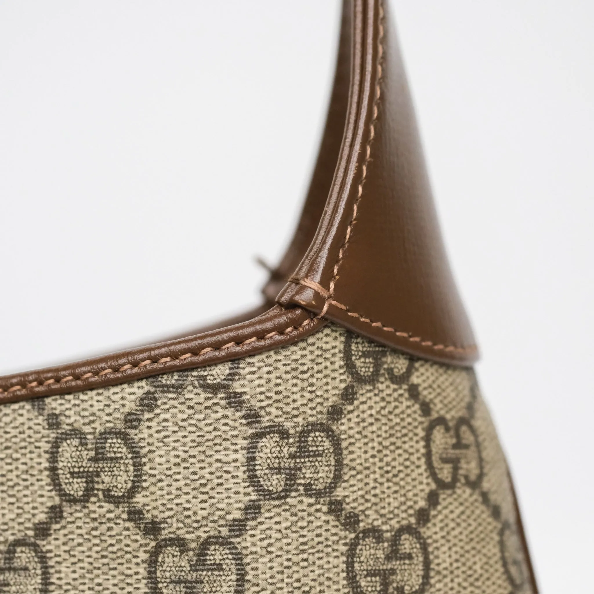 Gucci Jackie 1961 Small Shoulder Bag Beige/Ebony GG Supreme Canvas