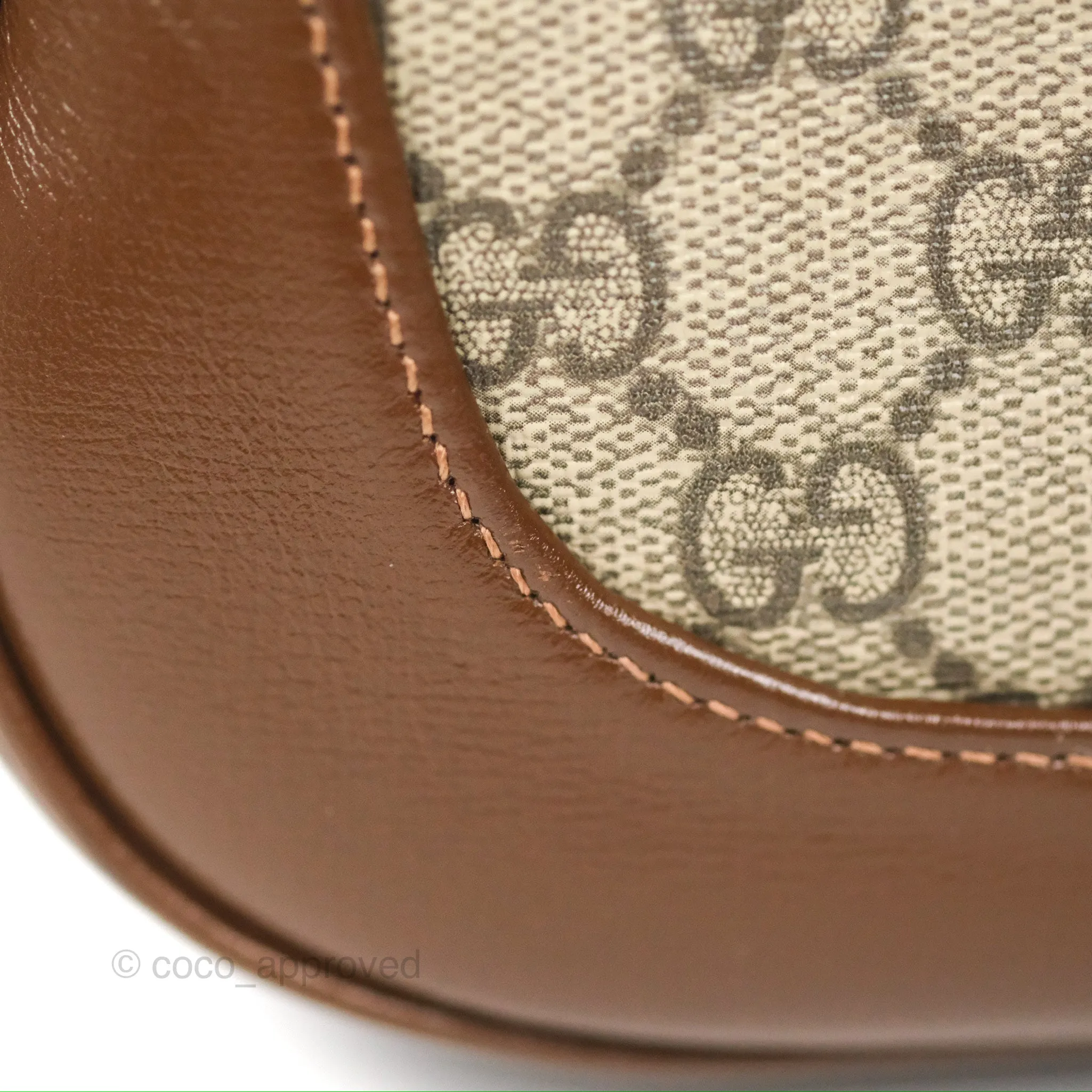 Gucci Jackie 1961 Small Shoulder Bag Beige/Ebony GG Supreme Canvas