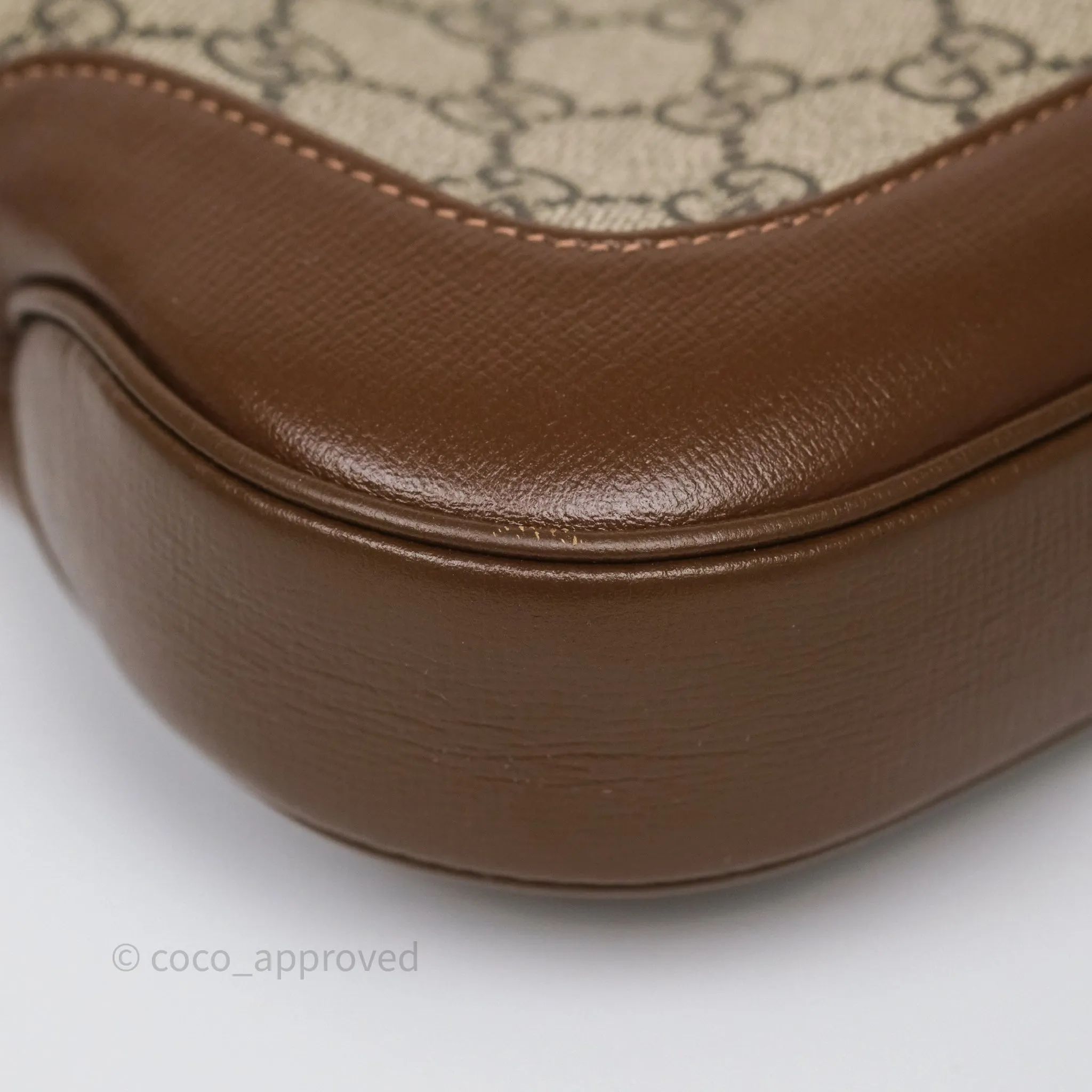 Gucci Jackie 1961 Small Shoulder Bag Beige/Ebony GG Supreme Canvas