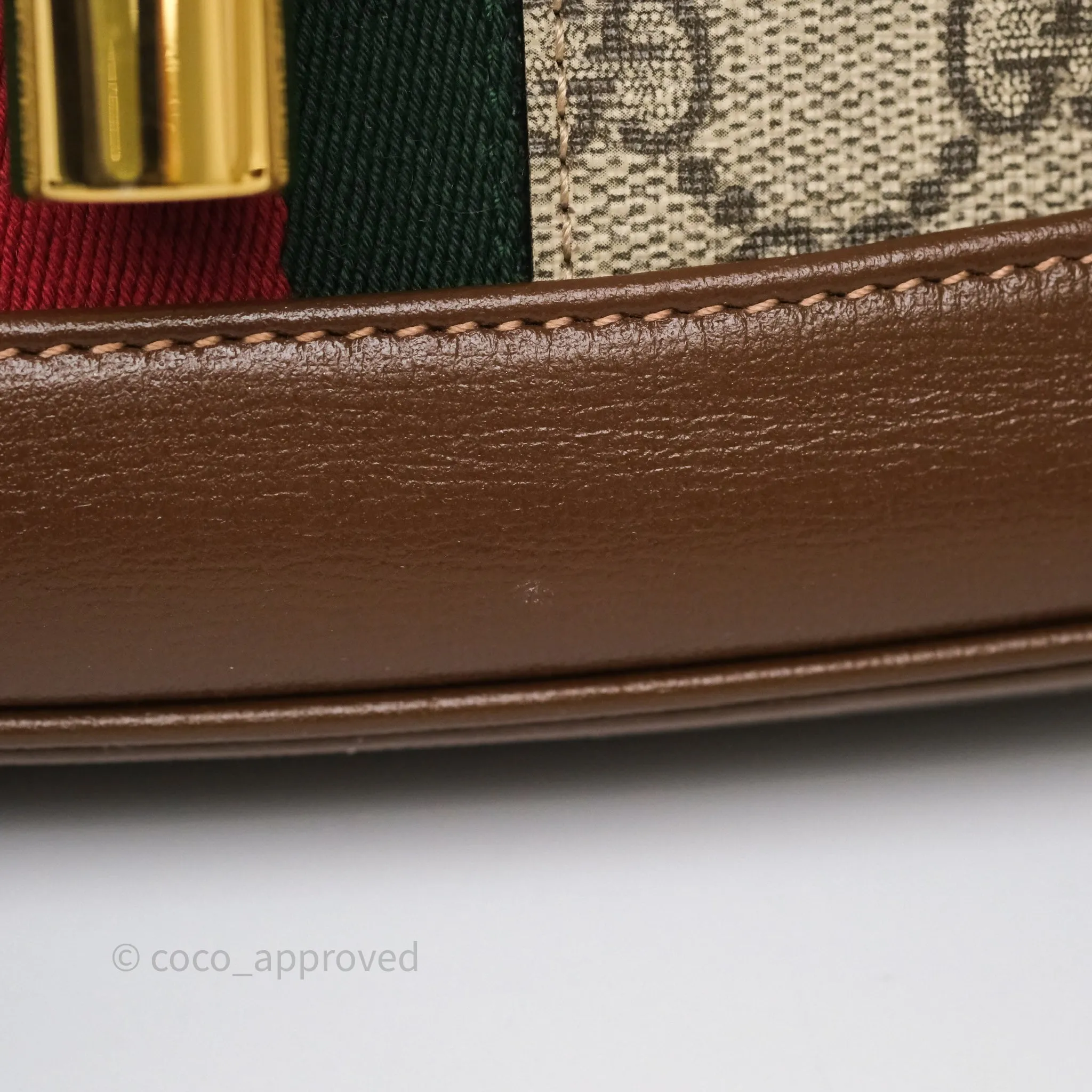 Gucci Jackie 1961 Small Shoulder Bag Beige/Ebony GG Supreme Canvas