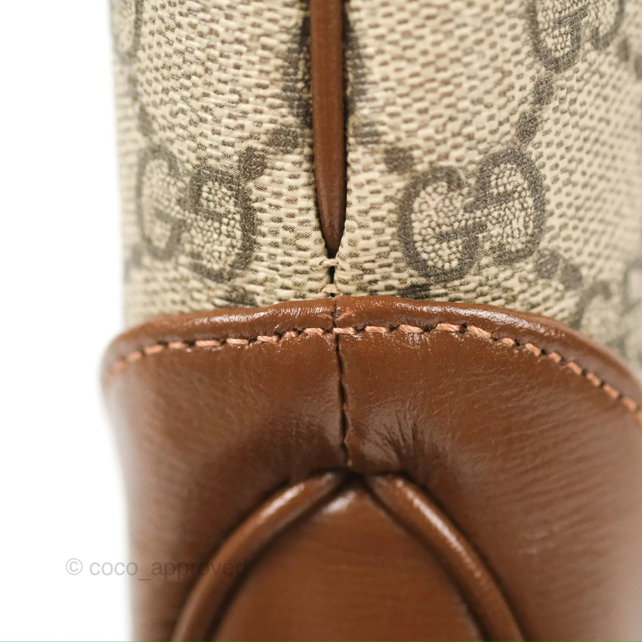 Gucci Jackie 1961 Small Shoulder Bag Beige/Ebony GG Supreme Canvas