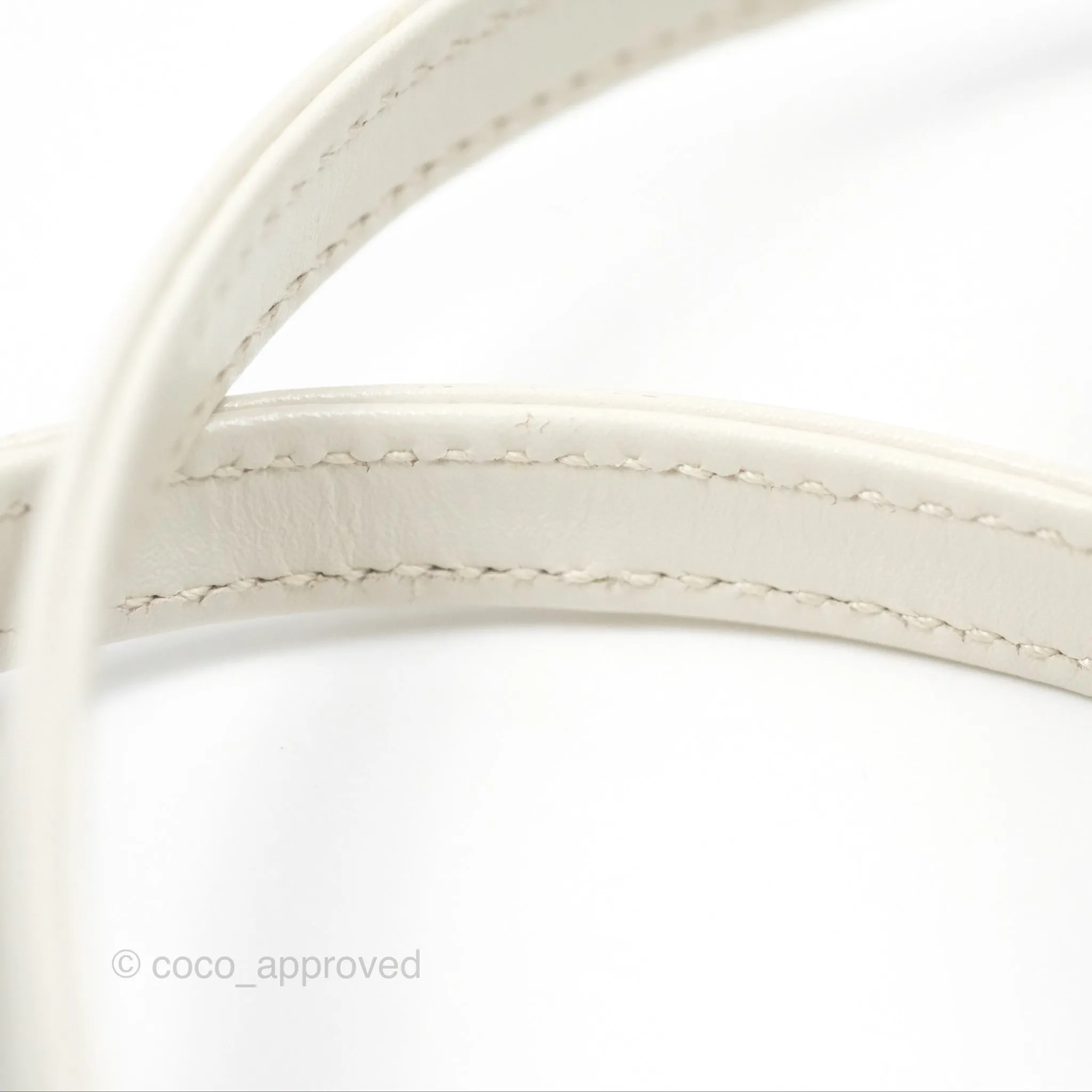 Gucci Jackie 1961 White Mini Shoulder Bag Gold Hardware