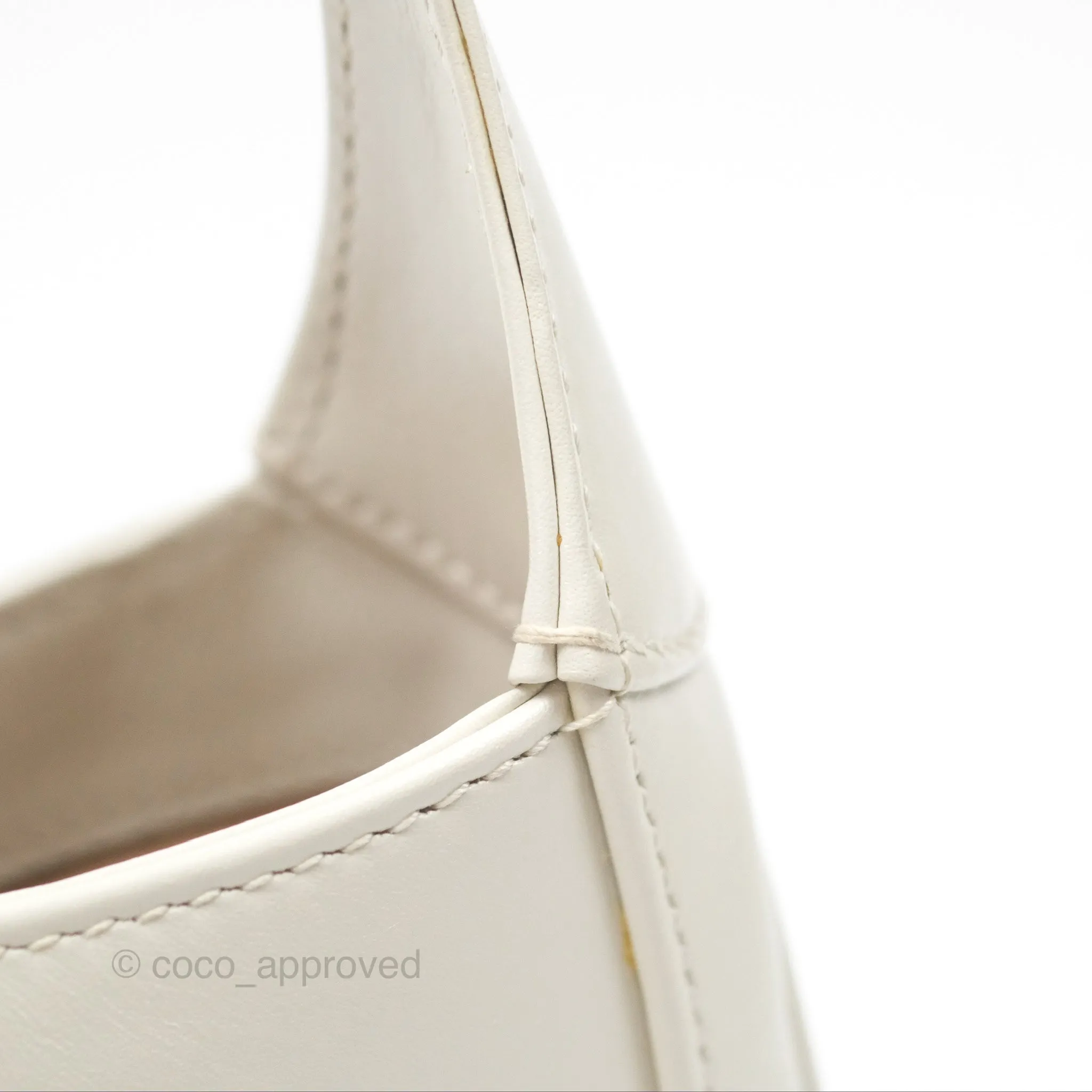 Gucci Jackie 1961 White Mini Shoulder Bag Gold Hardware