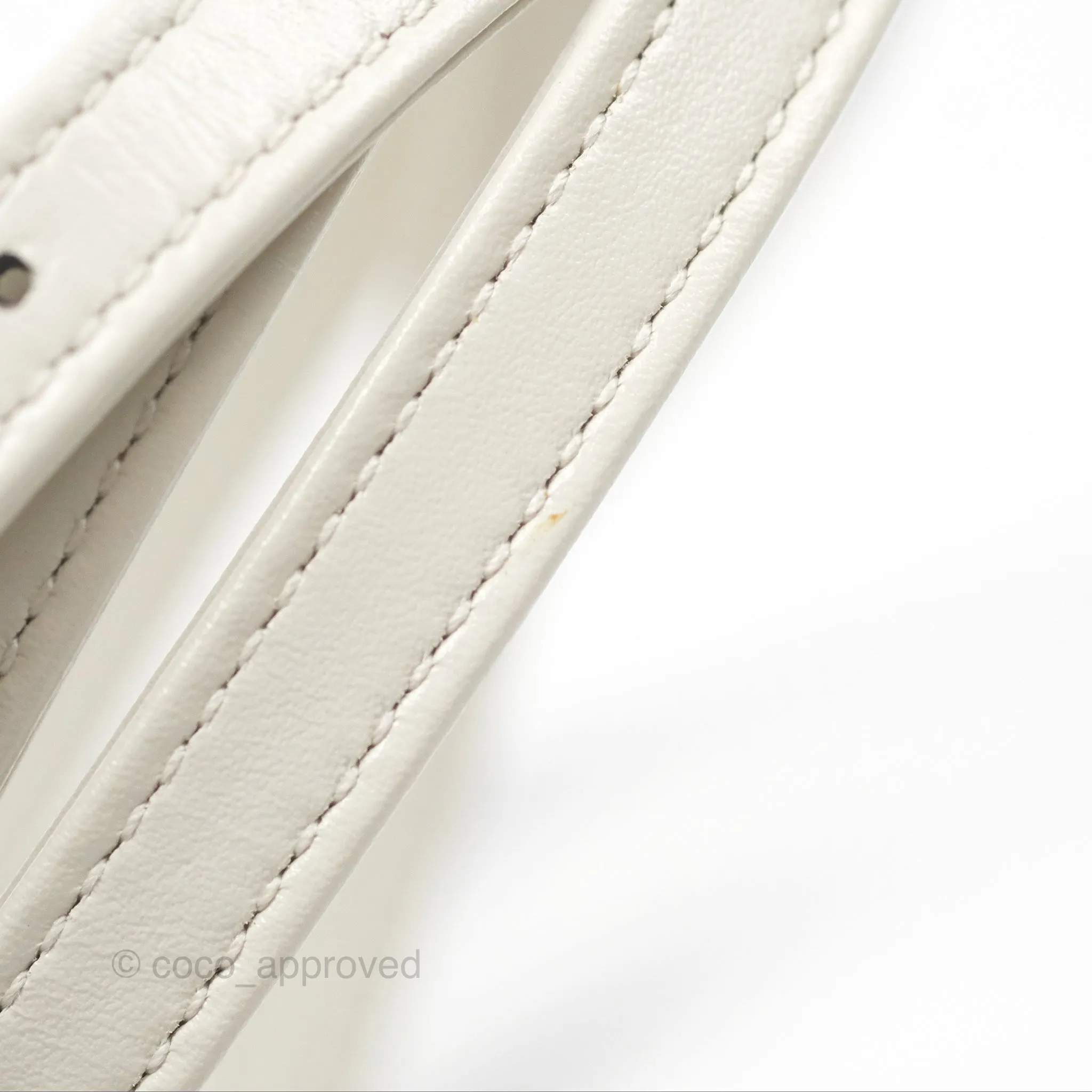 Gucci Jackie 1961 White Mini Shoulder Bag Gold Hardware