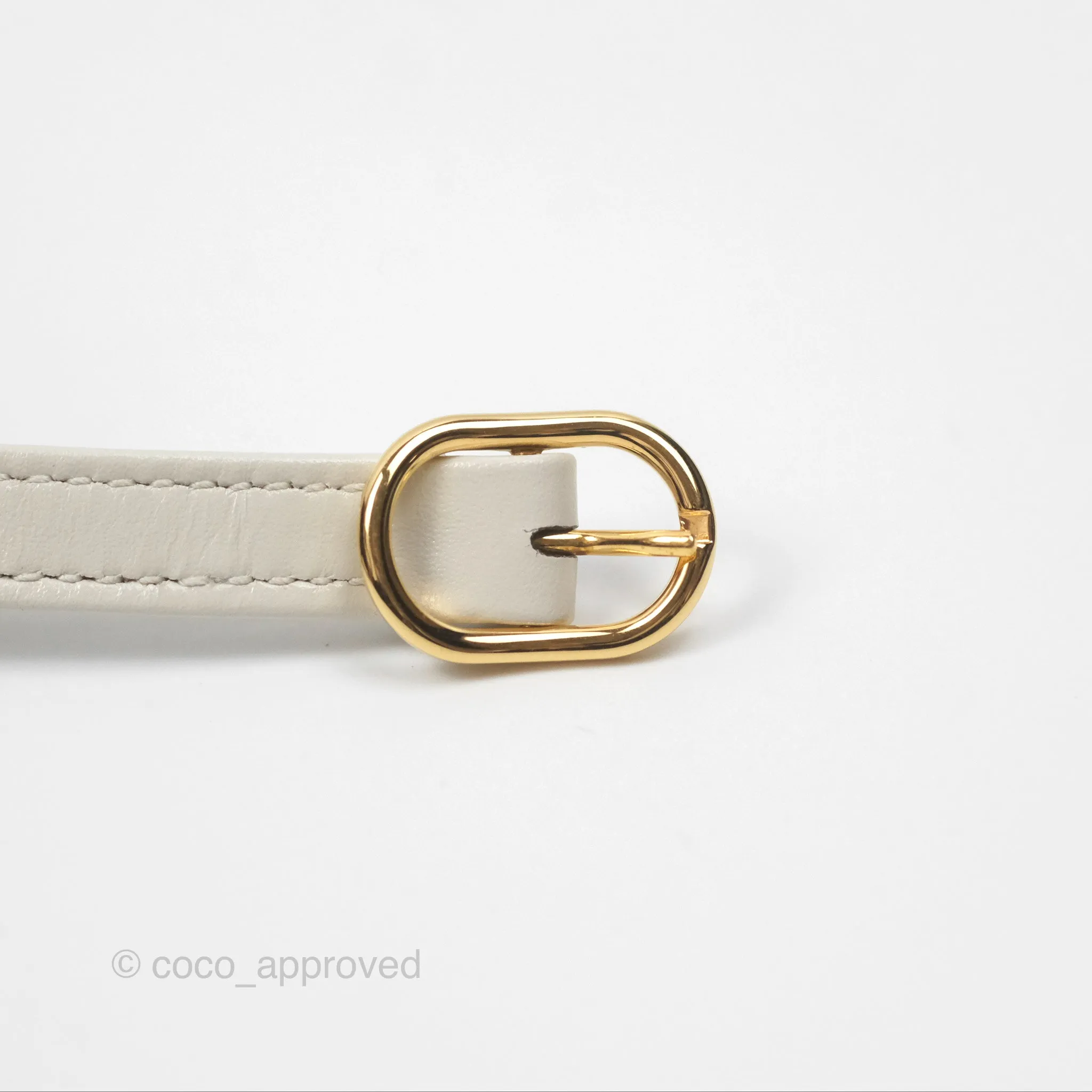 Gucci Jackie 1961 White Mini Shoulder Bag Gold Hardware