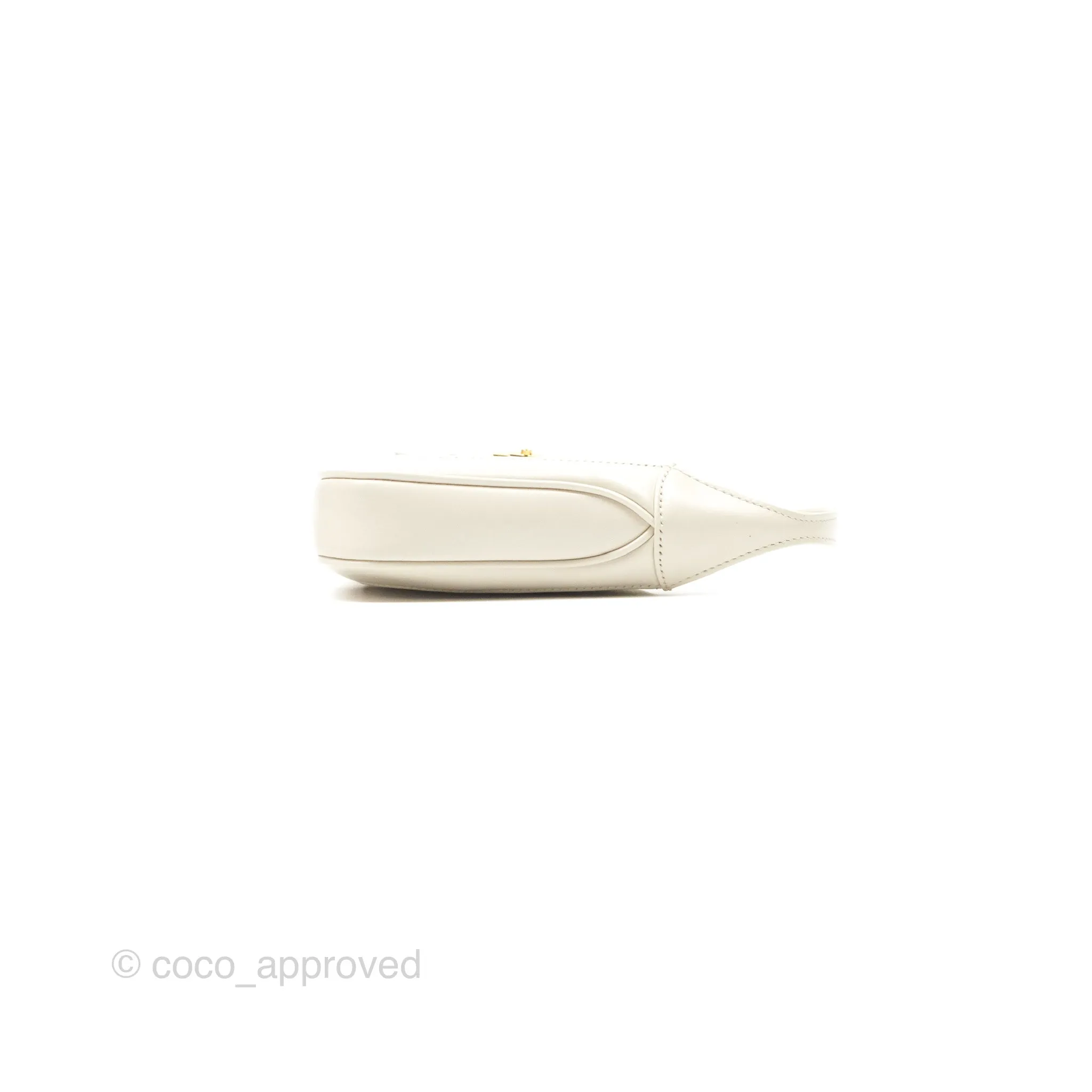 Gucci Jackie 1961 White Mini Shoulder Bag Gold Hardware