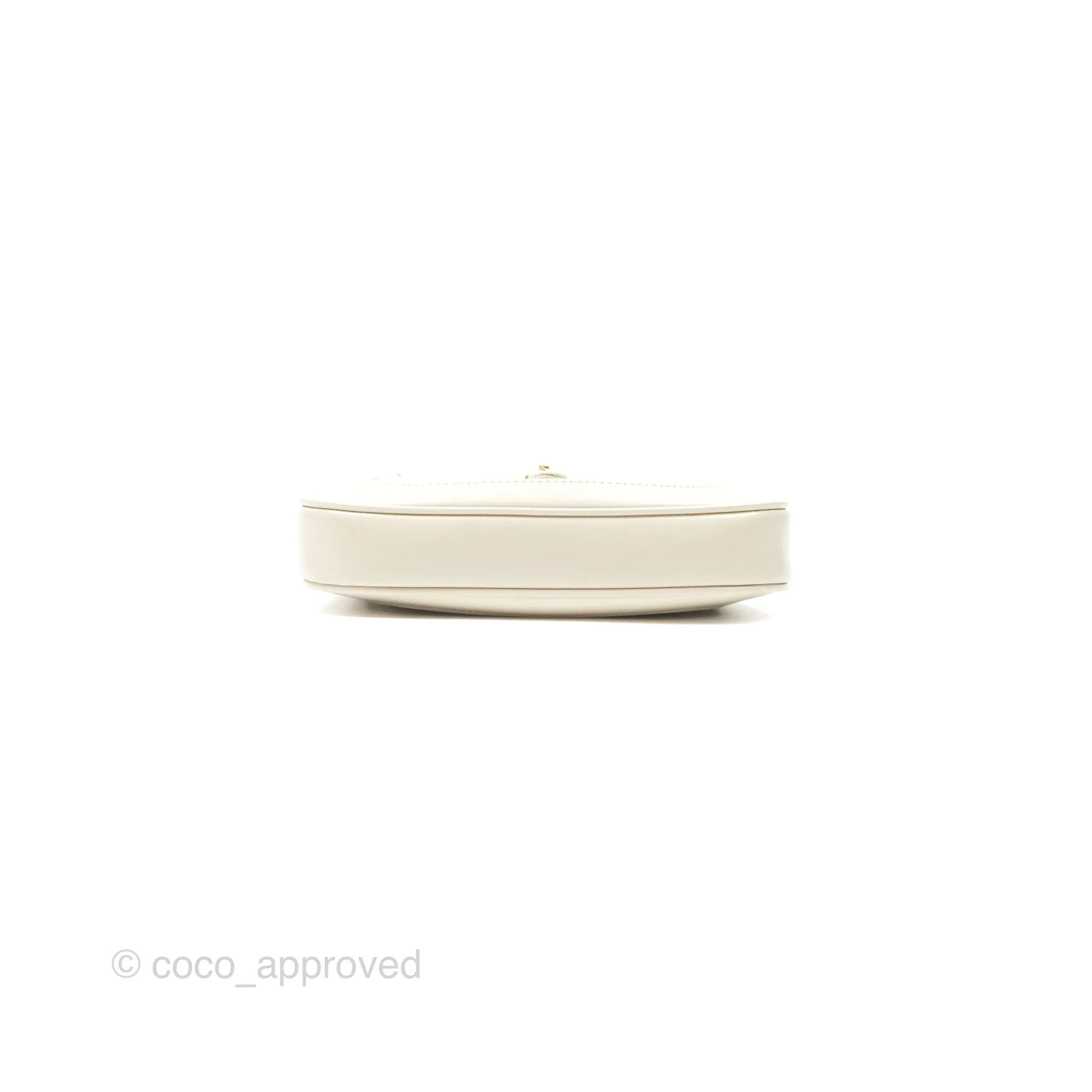 Gucci Jackie 1961 White Mini Shoulder Bag Gold Hardware