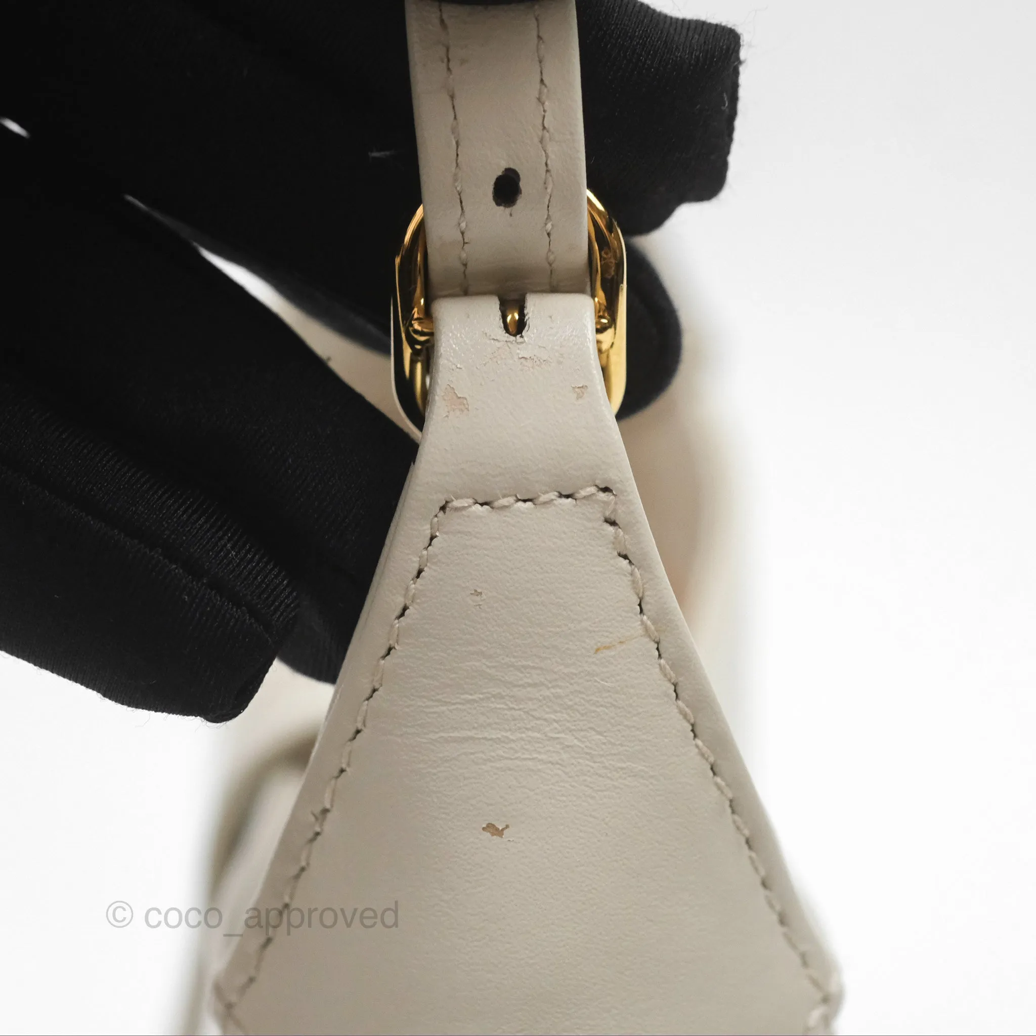 Gucci Jackie 1961 White Mini Shoulder Bag Gold Hardware