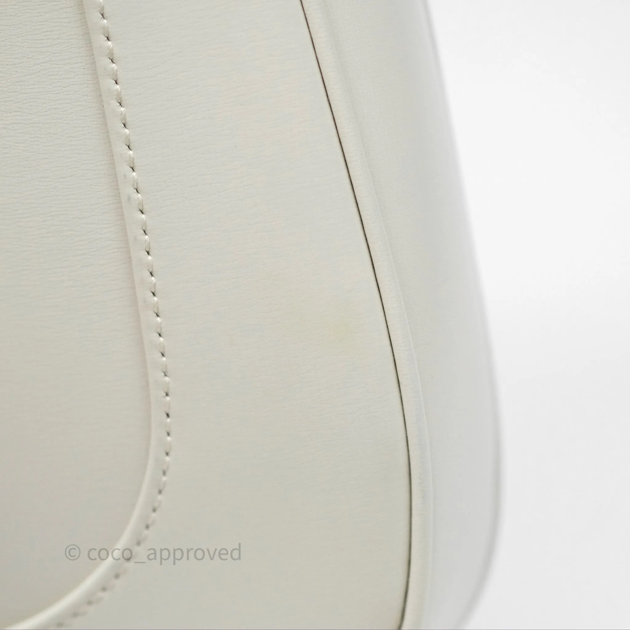 Gucci Jackie 1961 White Small Shoulder Bag Gold Hardware