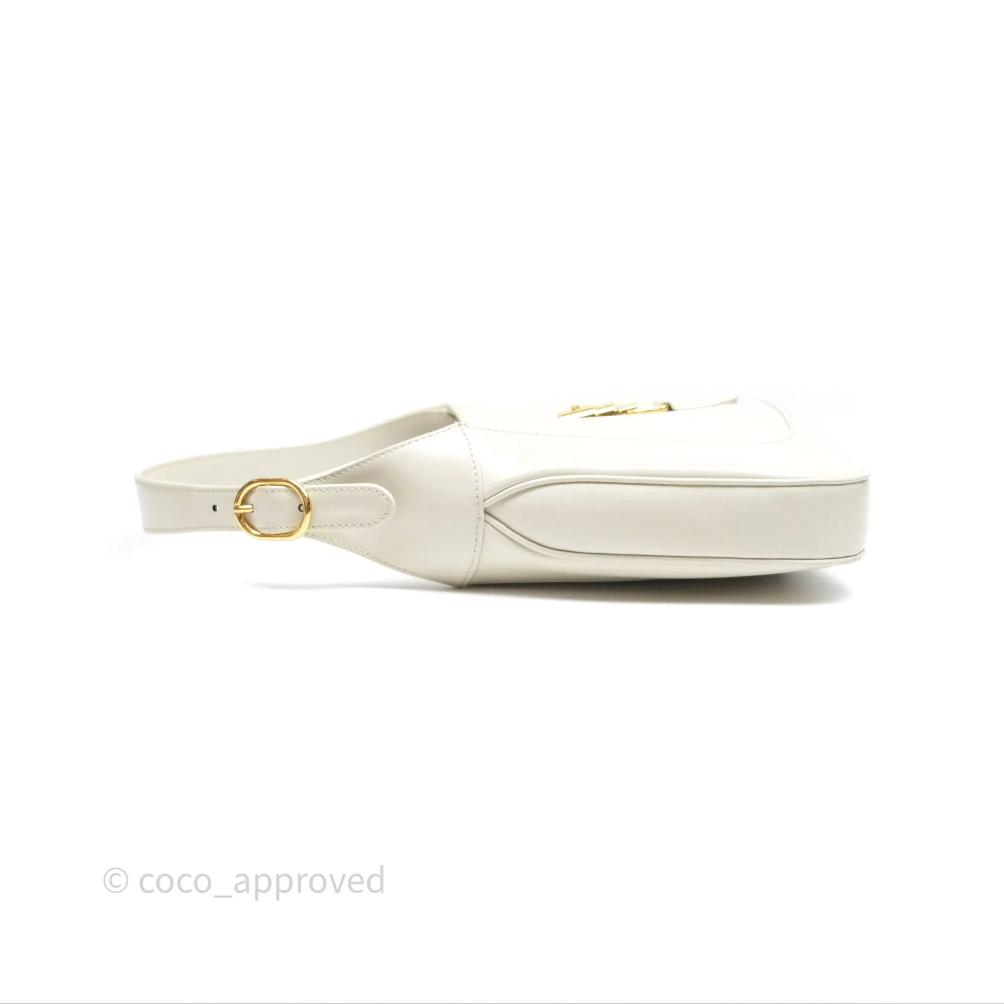 Gucci Jackie 1961 White Small Shoulder Bag Gold Hardware