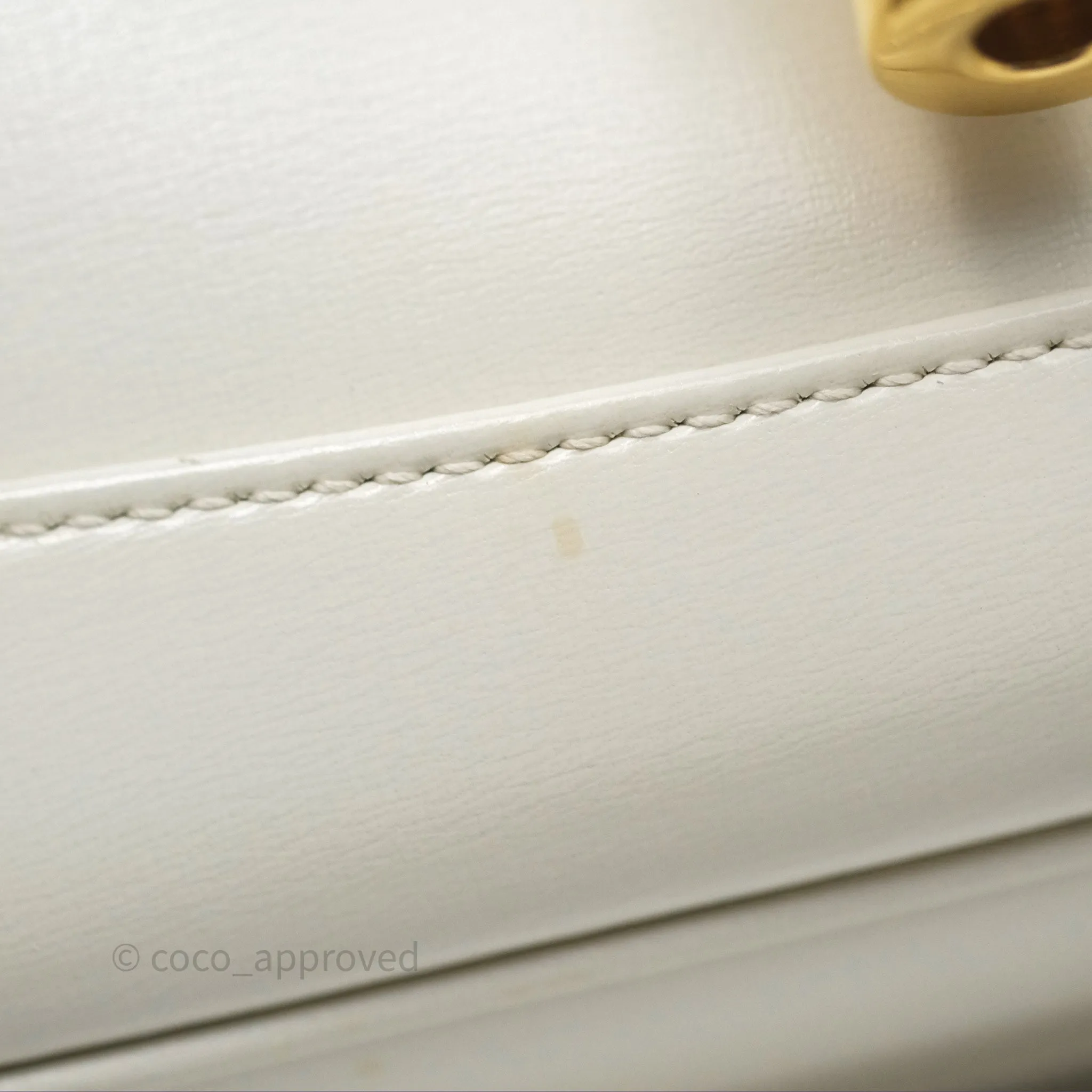 Gucci Jackie 1961 White Small Shoulder Bag Gold Hardware