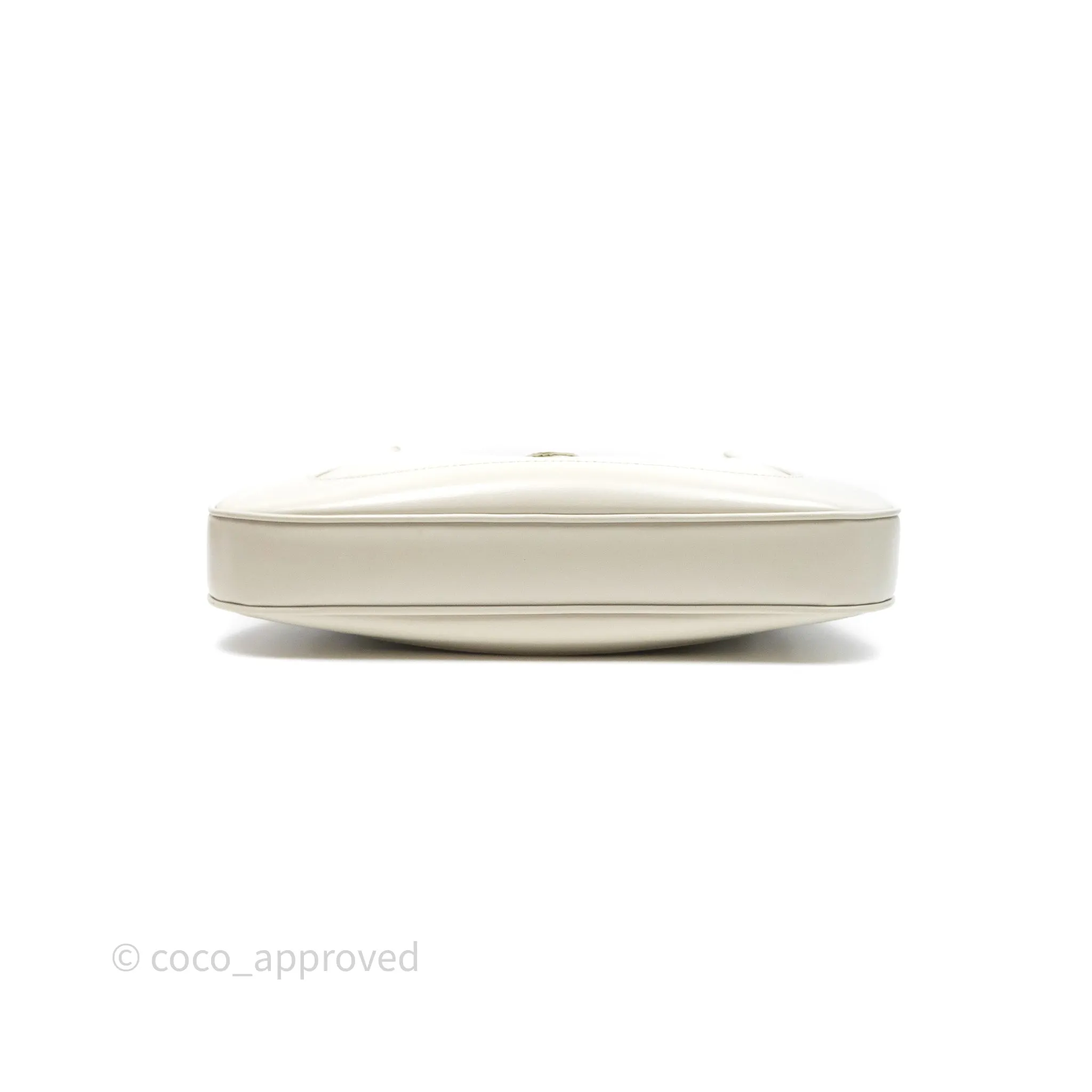 Gucci Jackie 1961 White Small Shoulder Bag Gold Hardware
