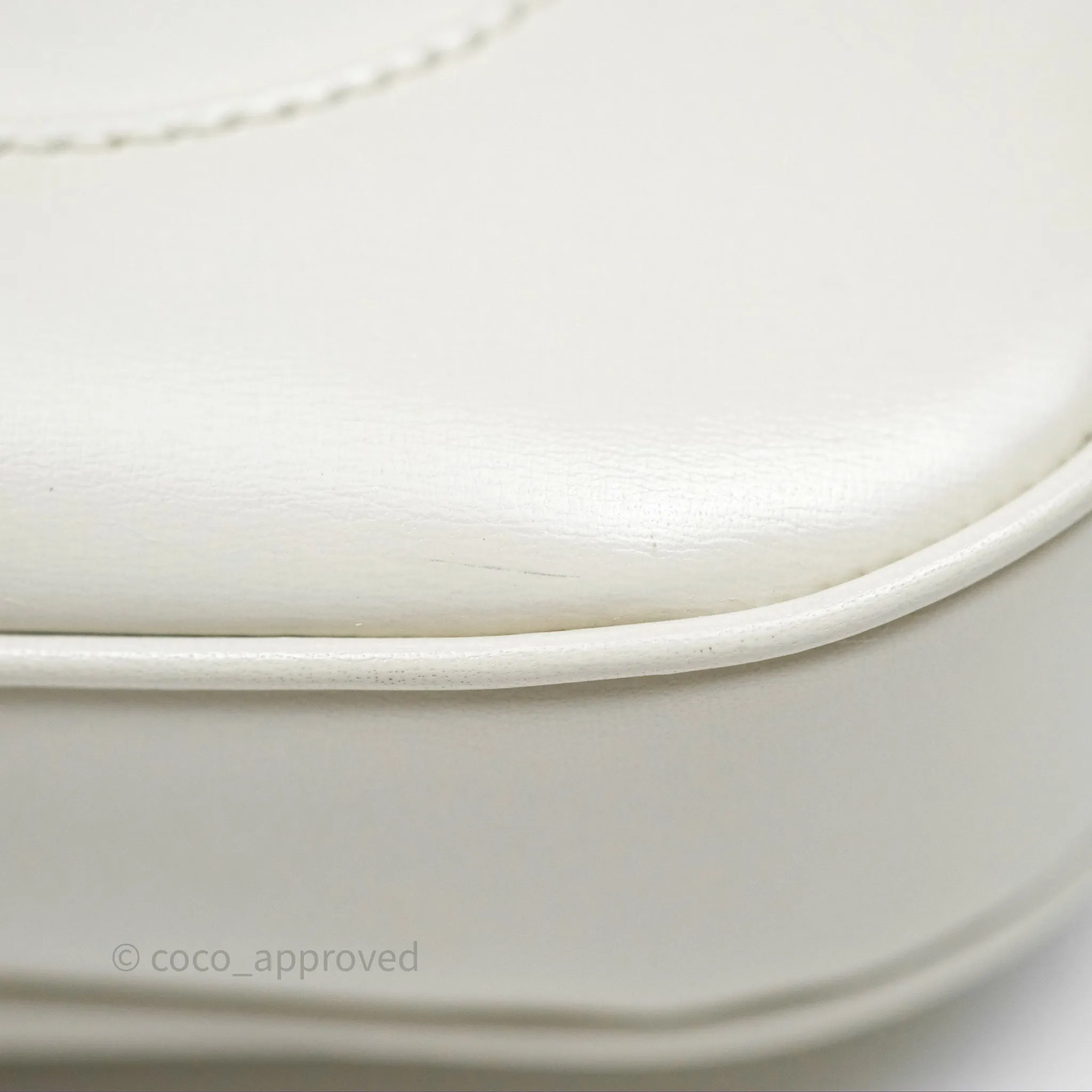 Gucci Jackie 1961 White Small Shoulder Bag Gold Hardware