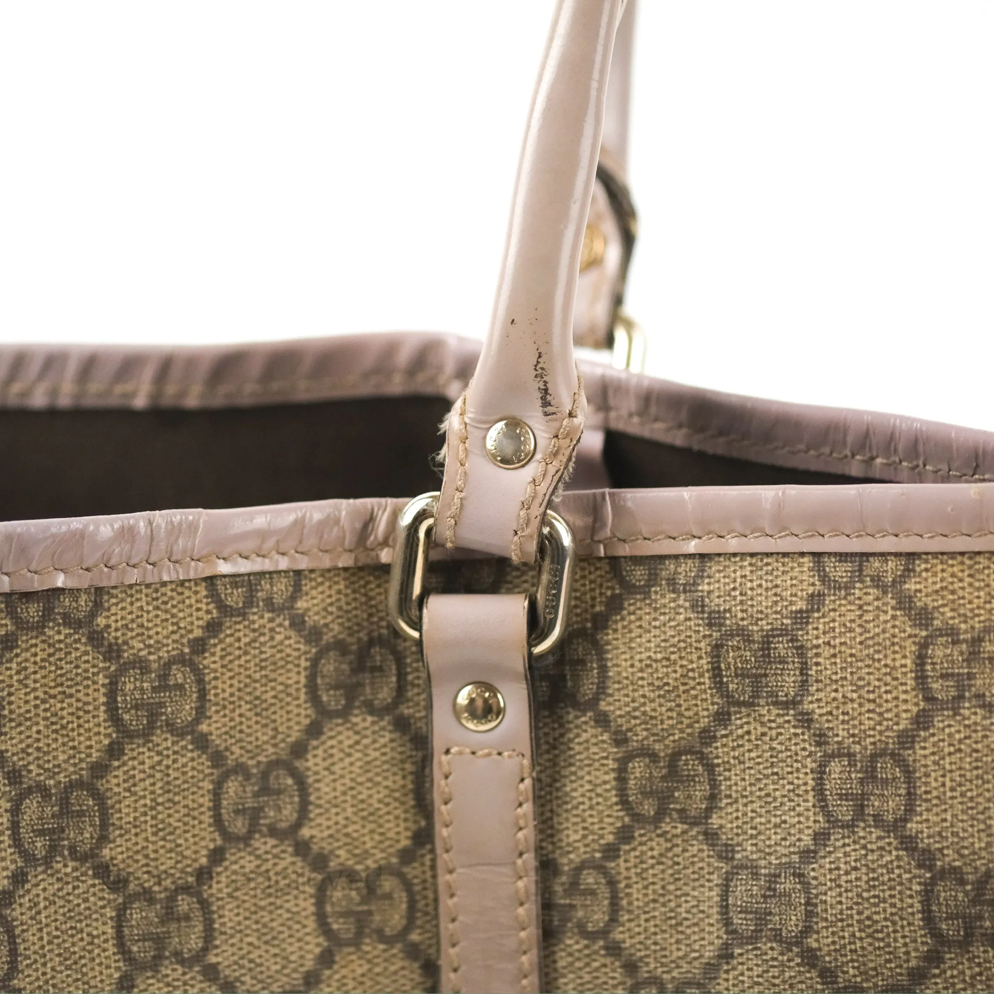 Gucci Joy Tote Bag GG Supreme Print/Patent