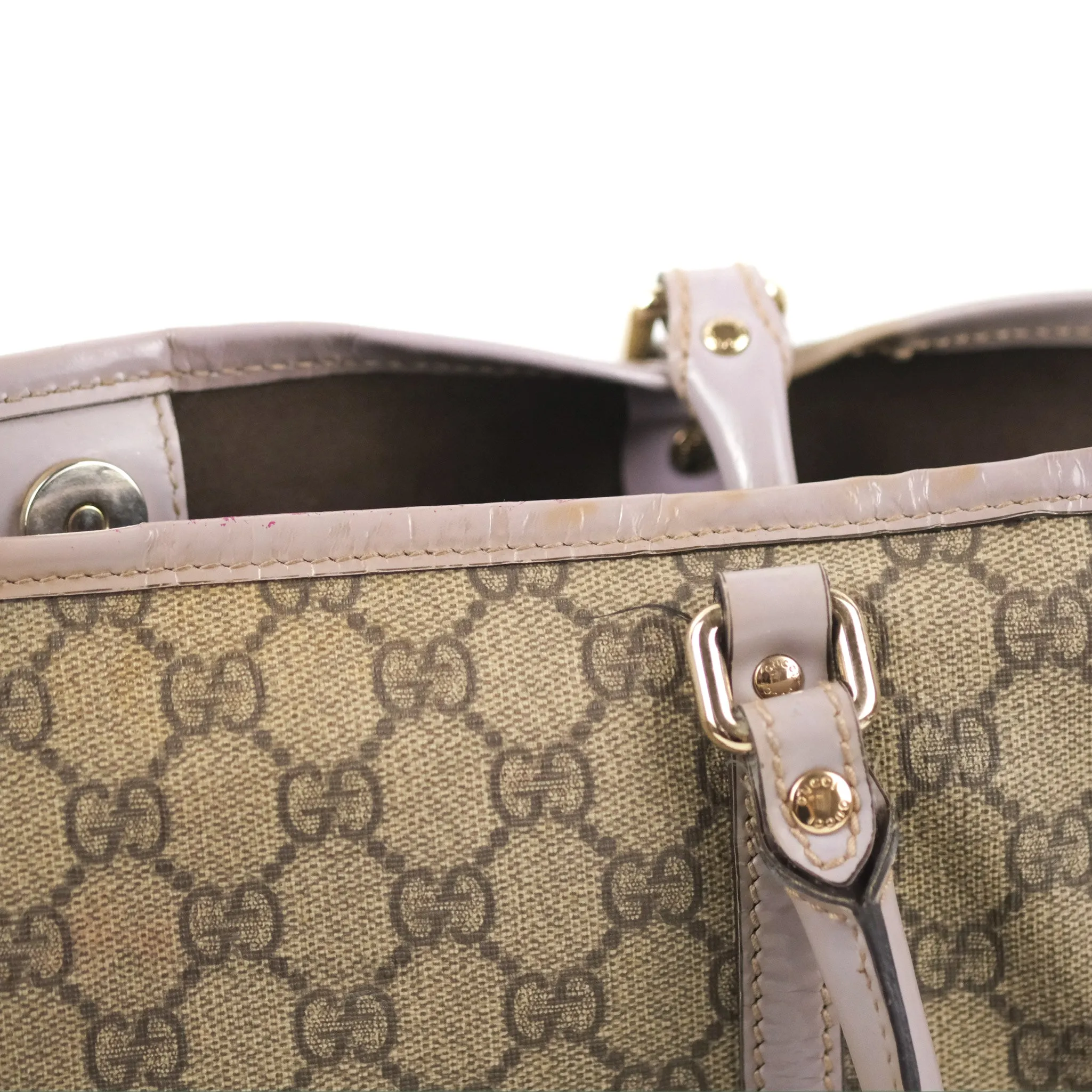 Gucci Joy Tote Bag GG Supreme Print/Patent