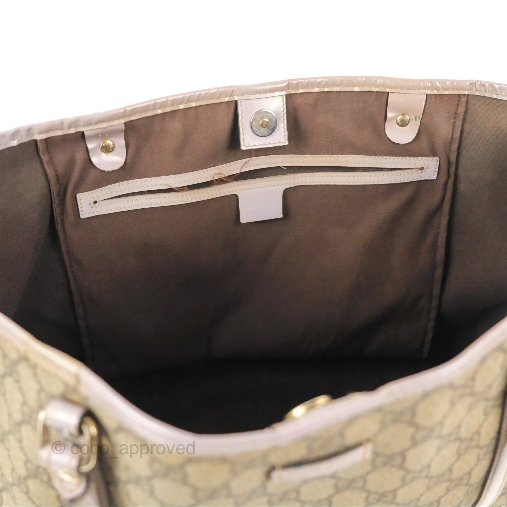 Gucci Joy Tote Bag GG Supreme Print/Patent