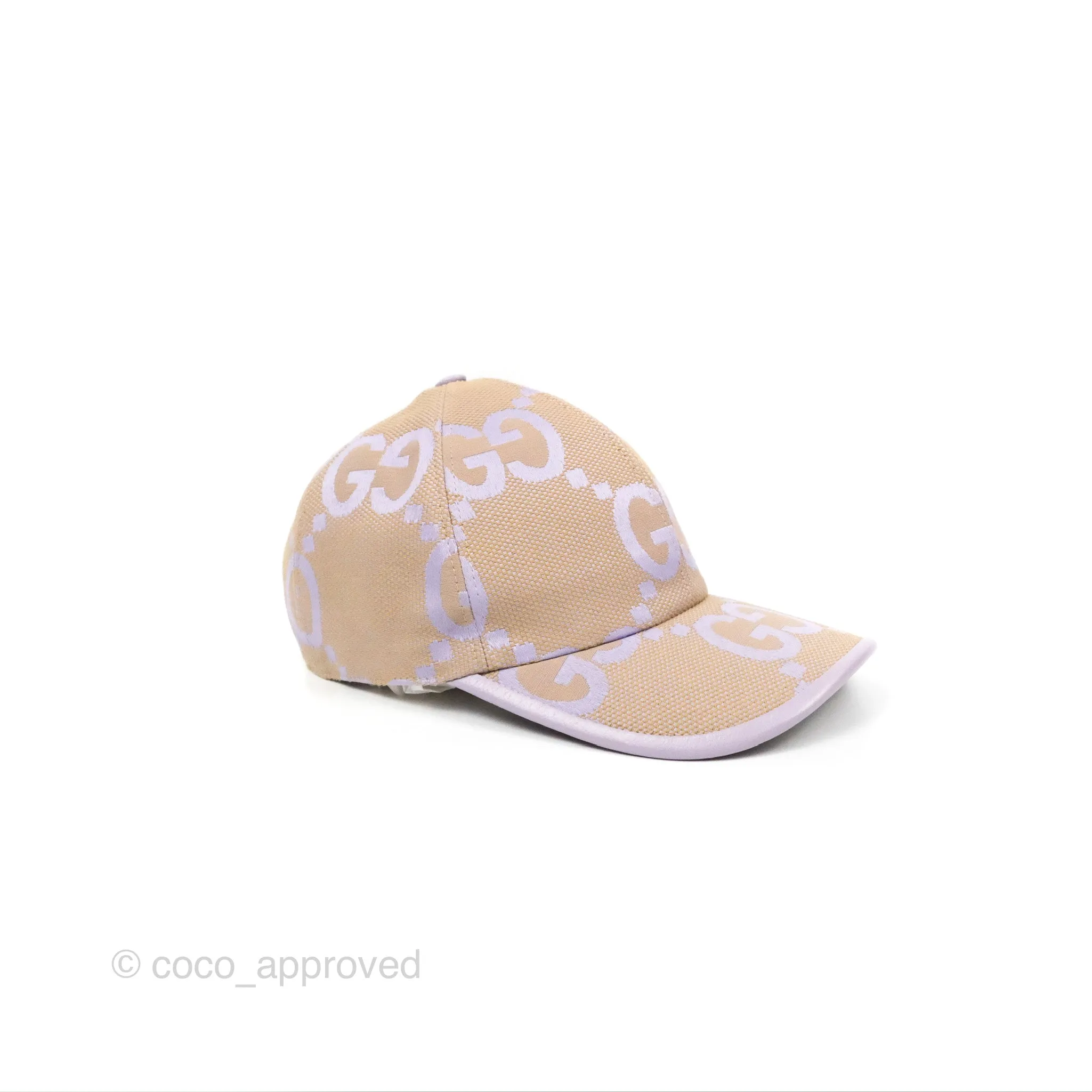 Gucci Jumbo GG Canvas Baseball Hat Lilac