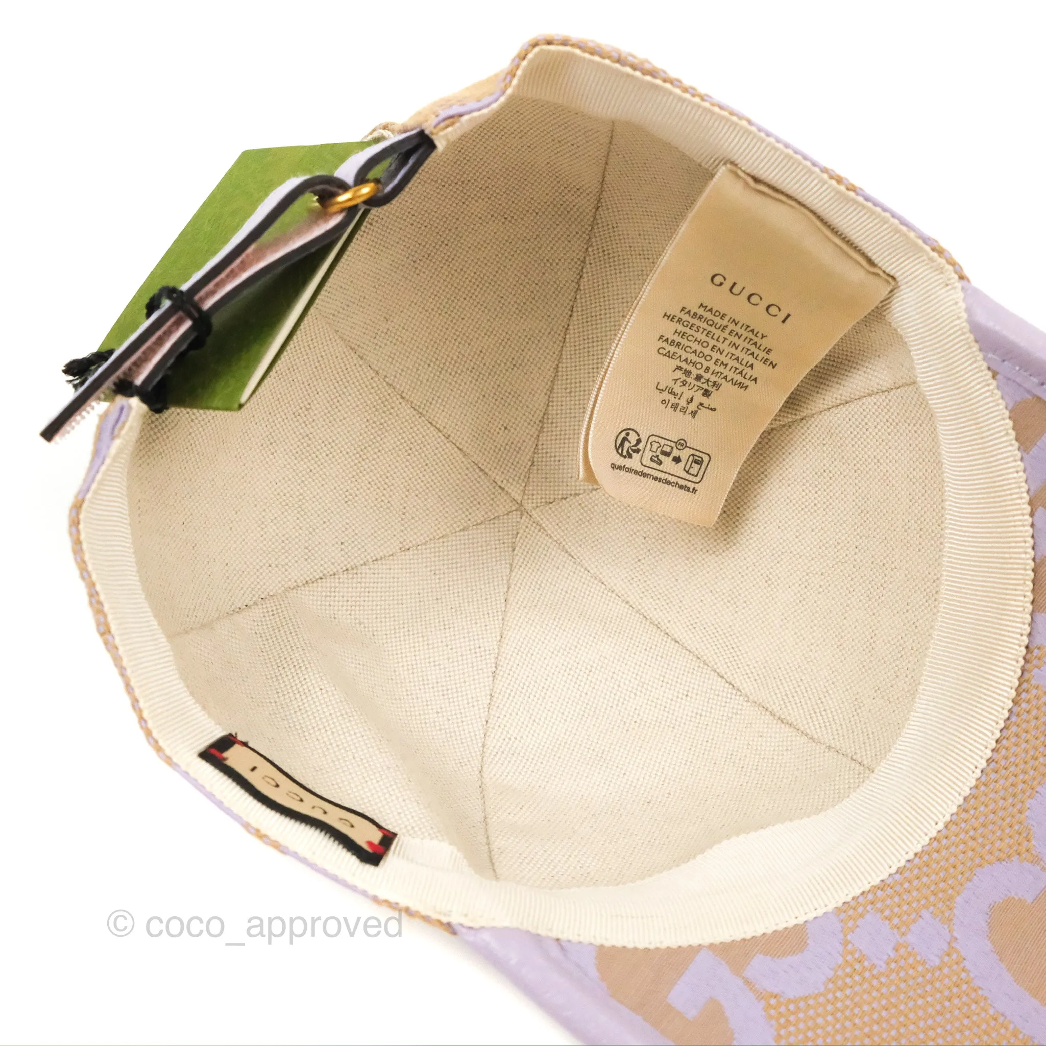 Gucci Jumbo GG Canvas Baseball Hat Lilac