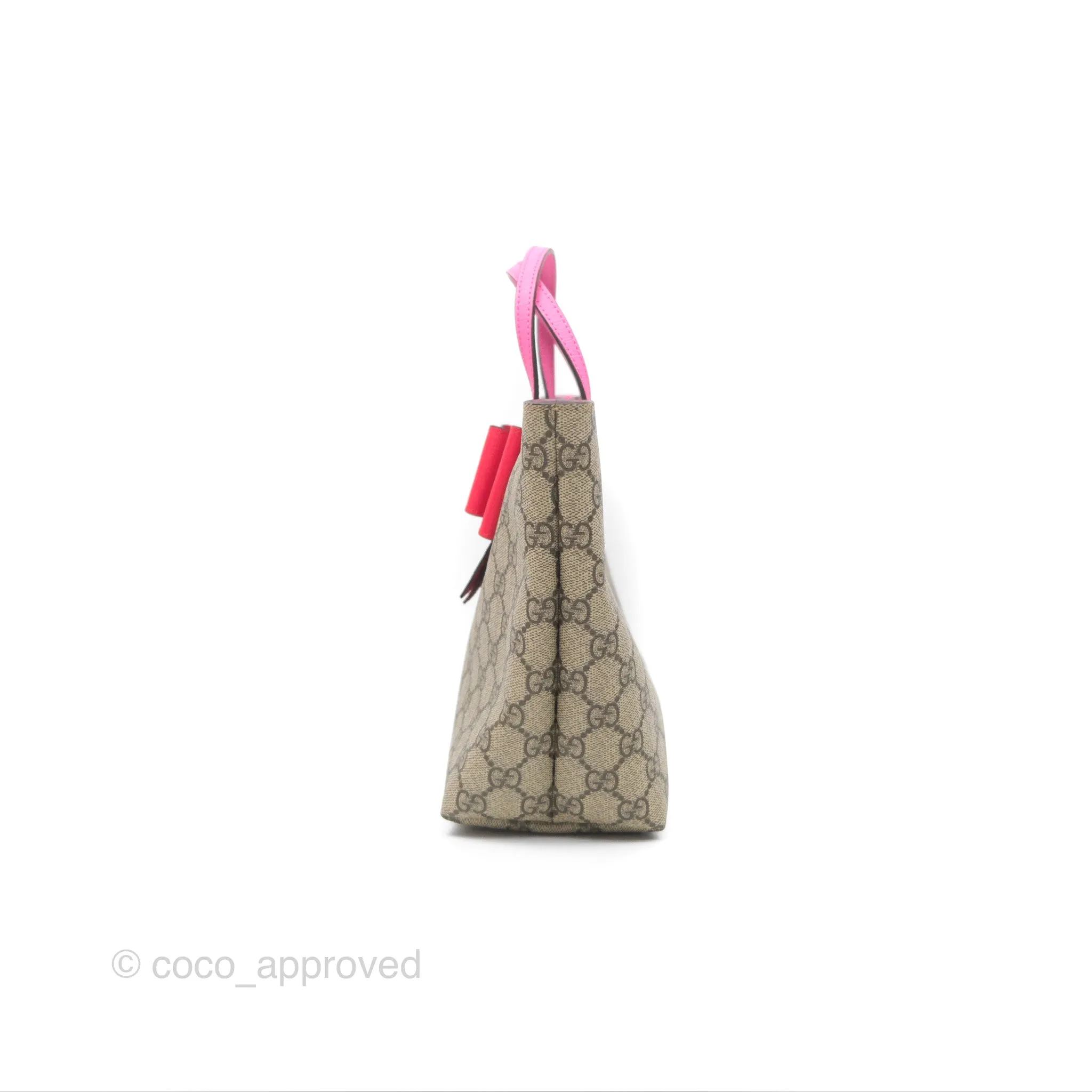 Gucci Kids Bow Tote Bag GG Supreme Monogram